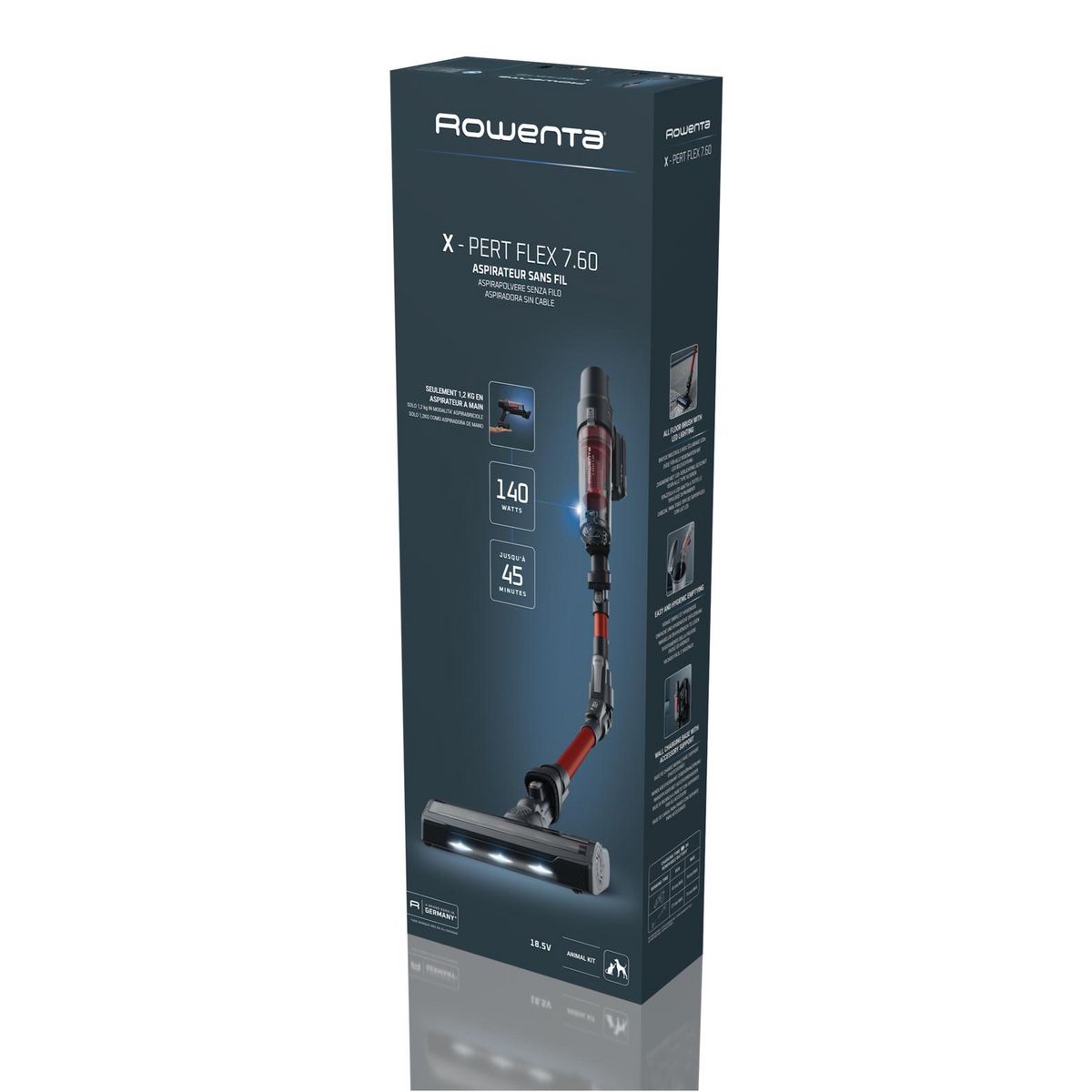 ROWENTA Aspirateur balai RH6A83WO - Rouge