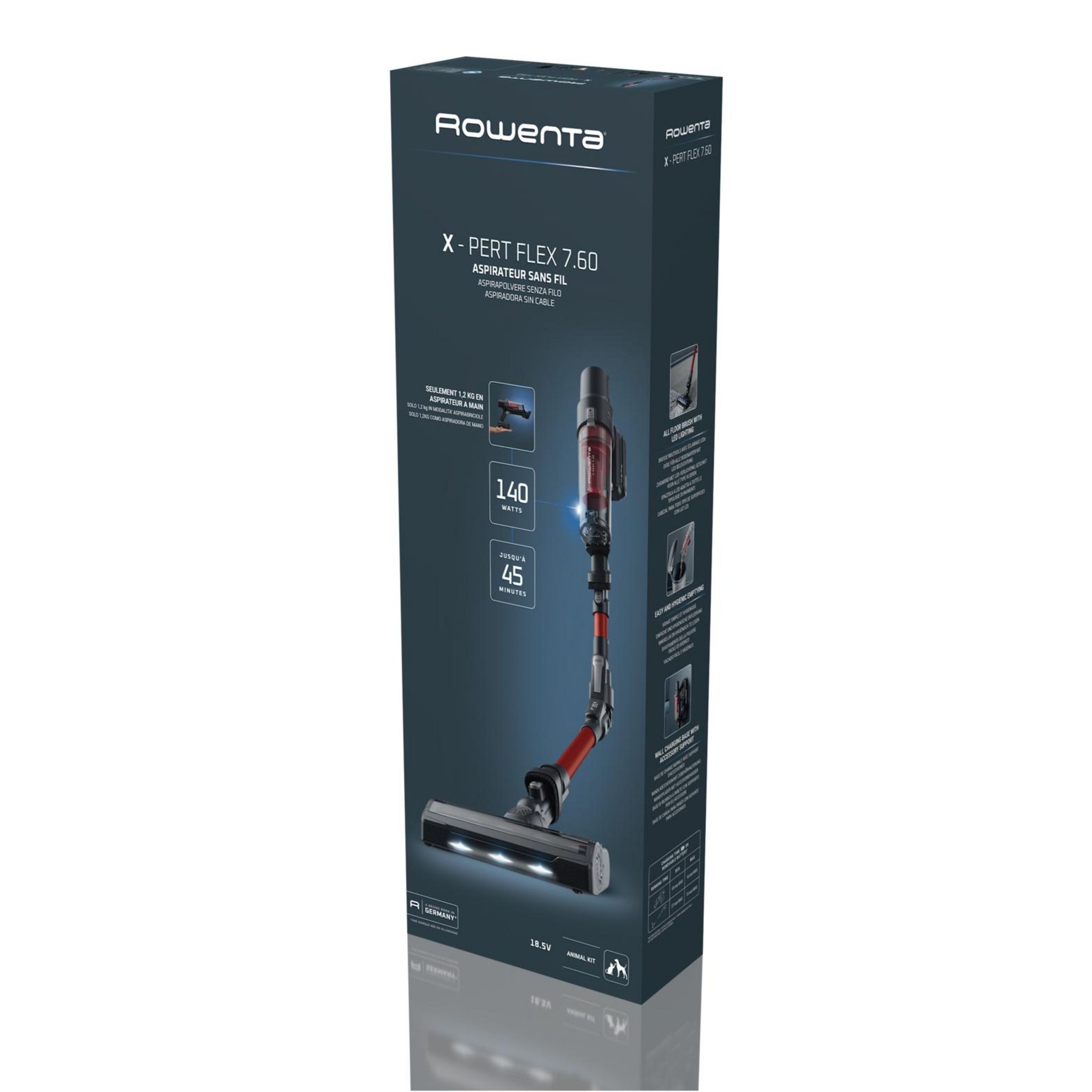 Voir la diapositive 10 : ROWENTA Aspirateur balai RH6A83WO - Rouge