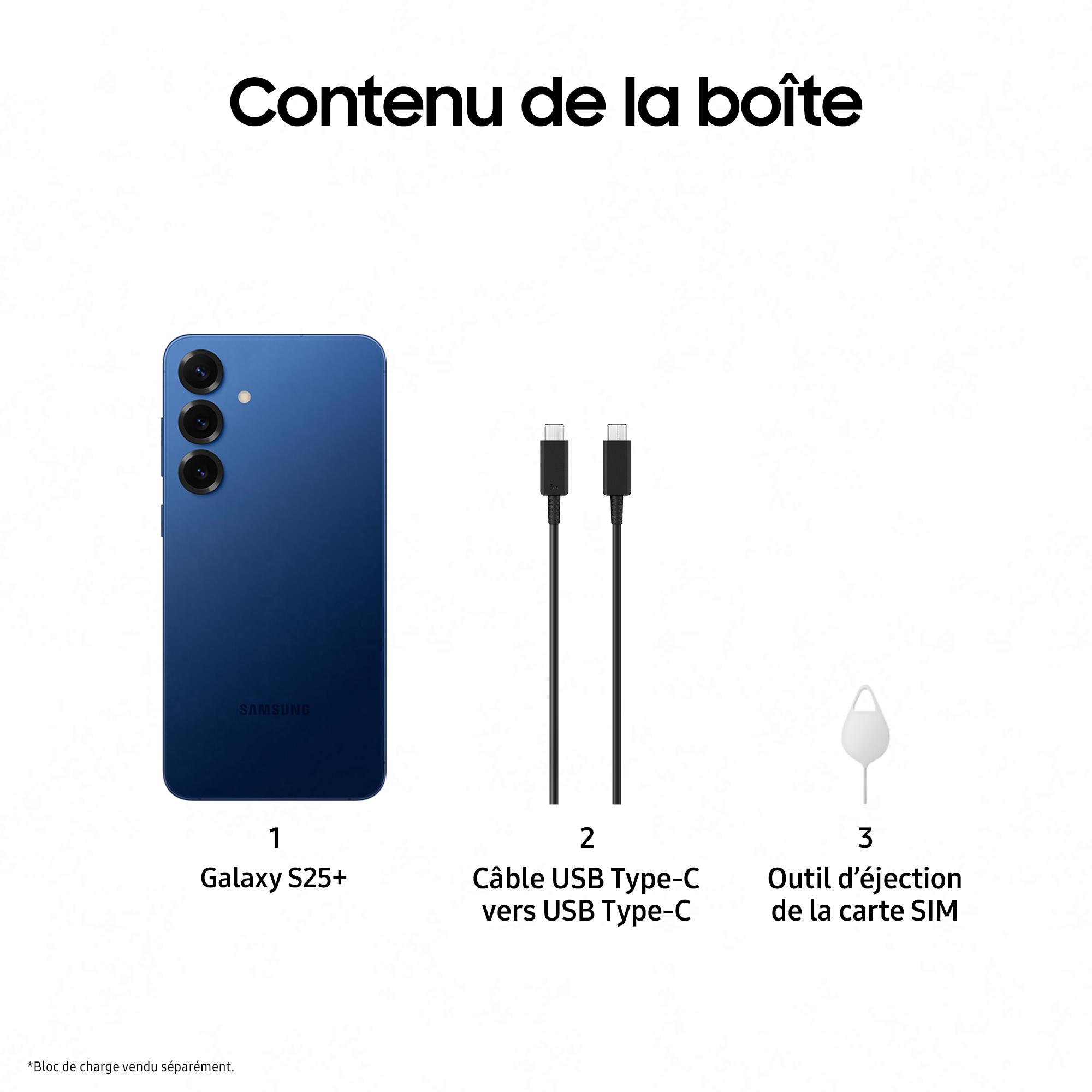 Voir la diapositive 10 : SAMSUNG Galaxy S25+ AI Smartphone 12GO / 256Go - Bleu nuit