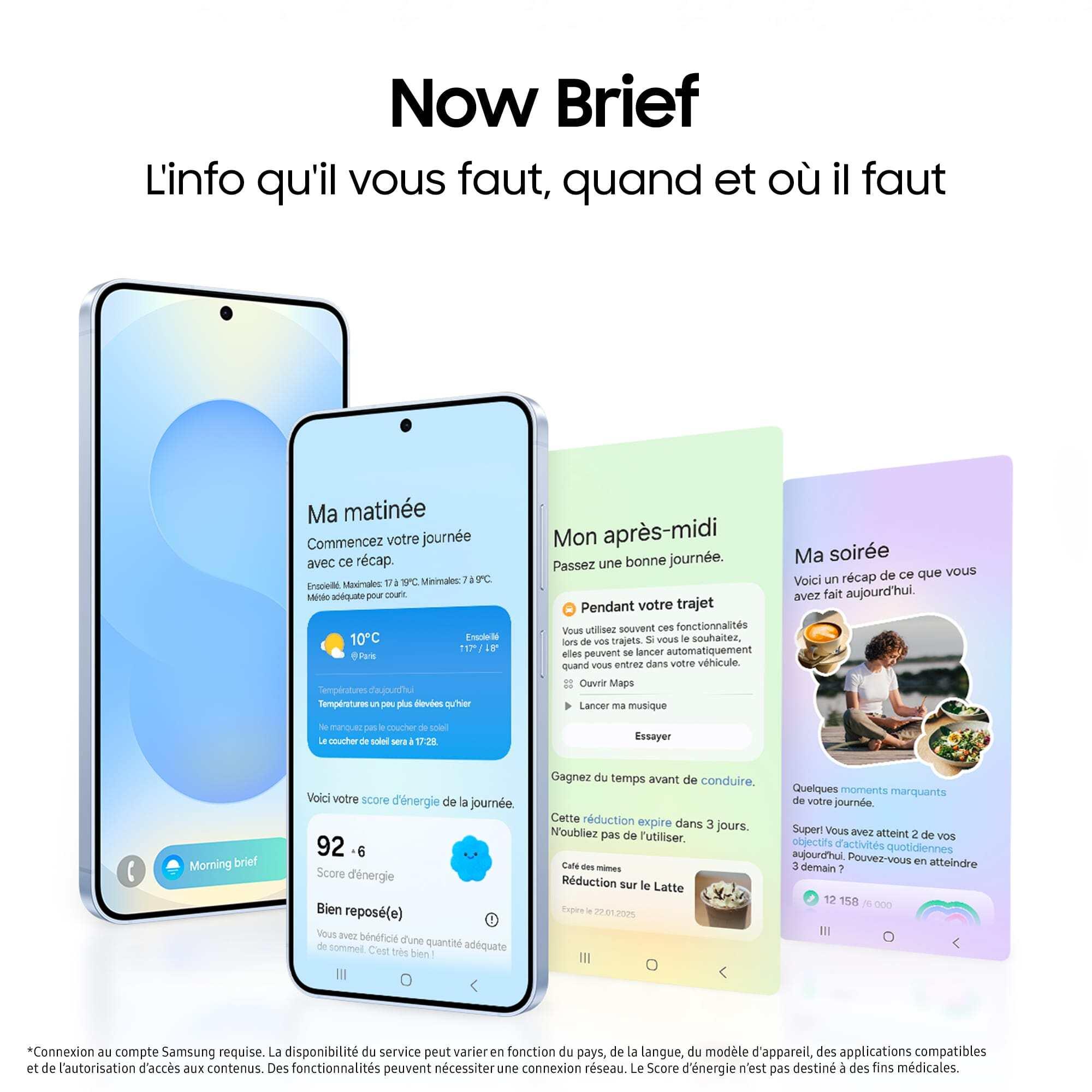 Voir la diapositive 4 : SAMSUNG Galaxy S25 AI Smartphone 12GO / 128Go - Vert d'eau