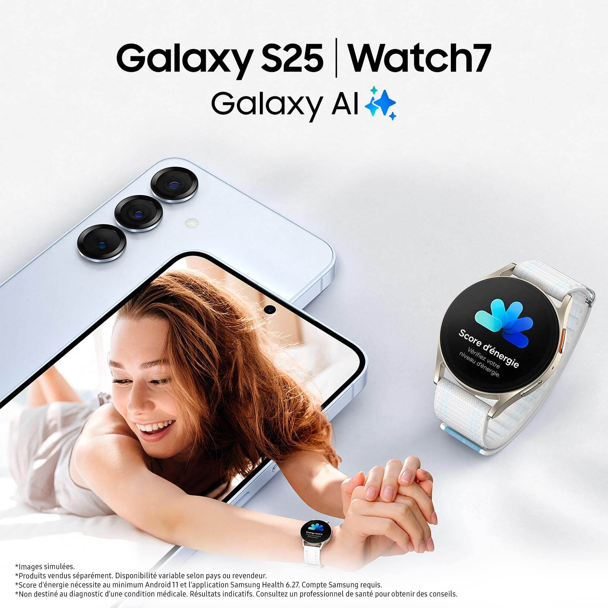 Voir la diapositive 7 : SAMSUNG Galaxy S25 AI Smartphone 12GO / 128Go - Vert d'eau