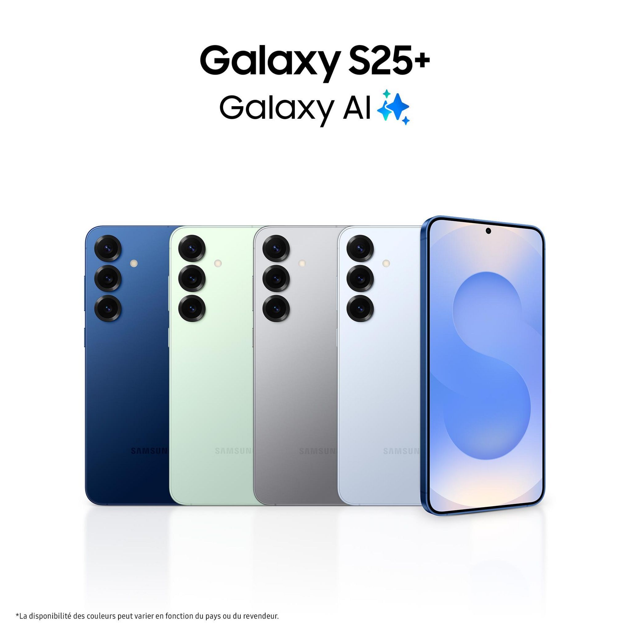 Voir la diapositive 2 : SAMSUNG Galaxy S25+ AI Smartphone 12GO / 512Go - Vert d'eau