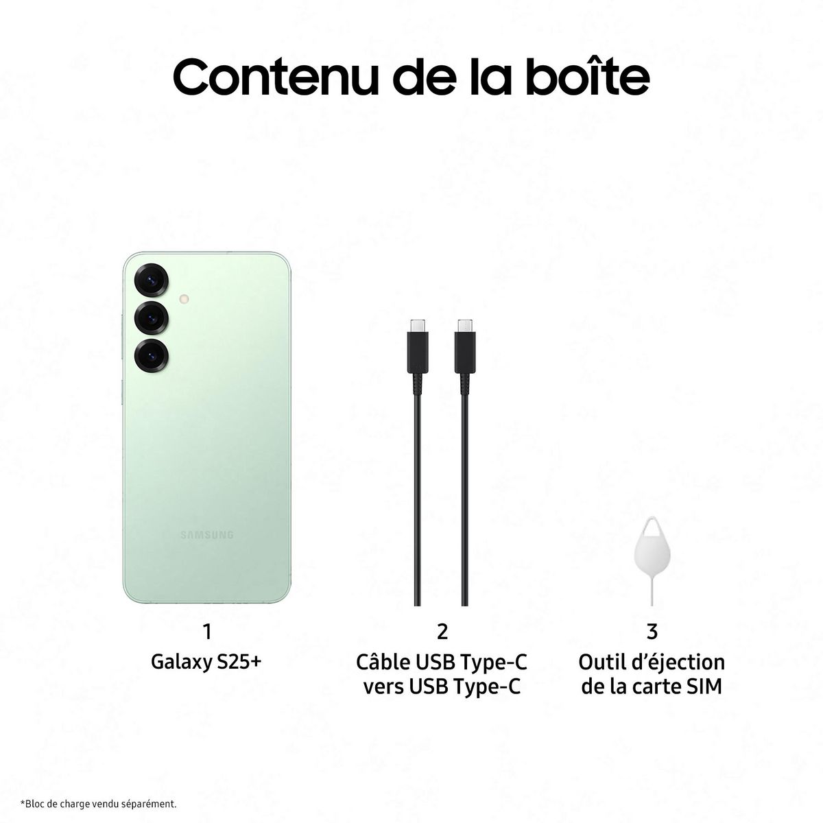 SAMSUNG Galaxy S25+ AI Smartphone 12GO / 512Go - Vert d'eau