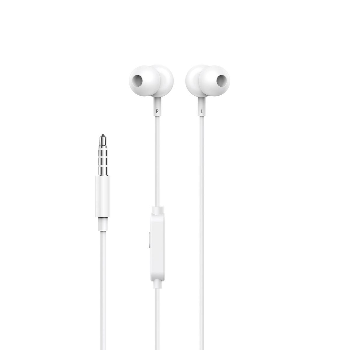 QILIVE Écouteurs Q1337 Micro et Jack - Blanc