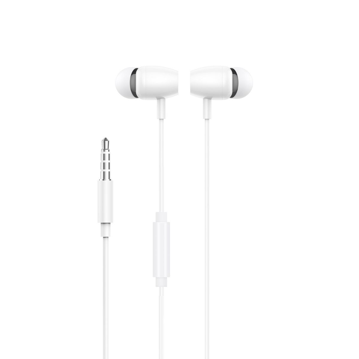 QILIVE Écouteurs Q1337 Micro et Jack - Blanc