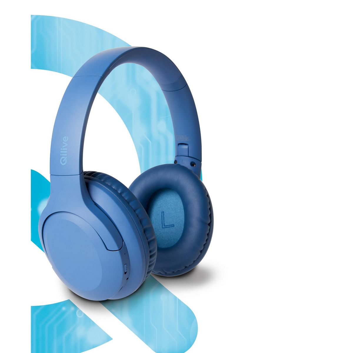 QILIVE Casque Audio Q1523 Bluetooth - Bleu