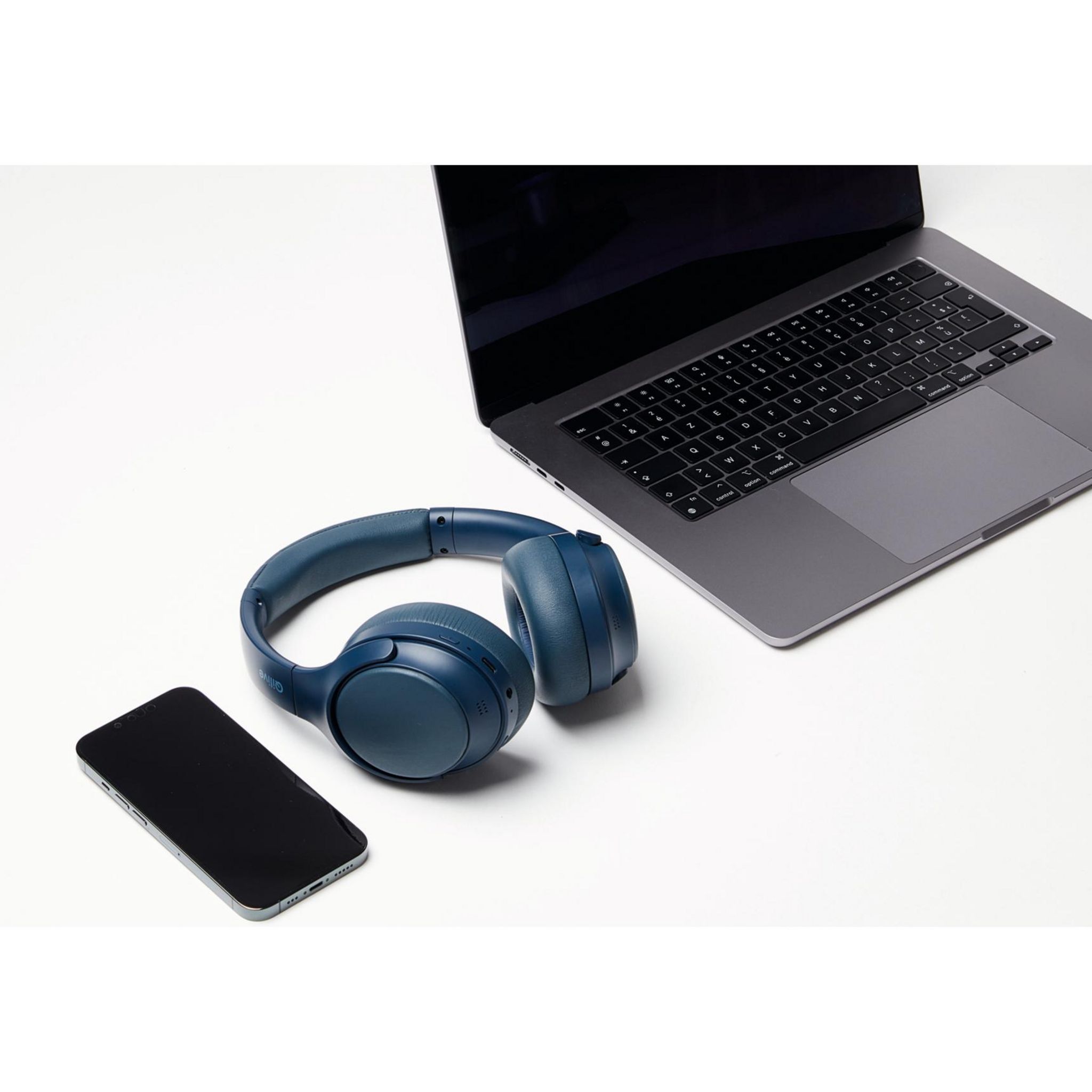 Voir la diapositive 2 : QILIVE Casque Audio Q1009 Bluetooth ANC - Bleu