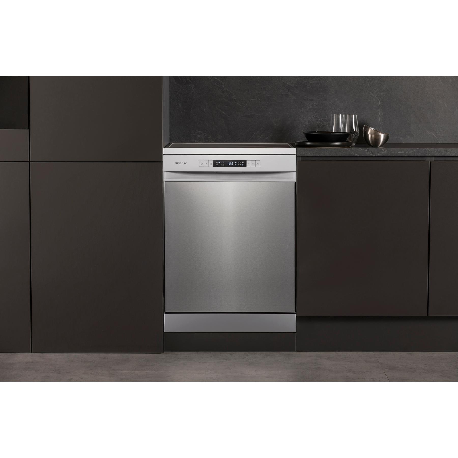 Voir la diapositive 2 : HISENSE Lave-vaisselle pose libre HS623D10X, 14 couverts, 60 cm, 45 dB, D