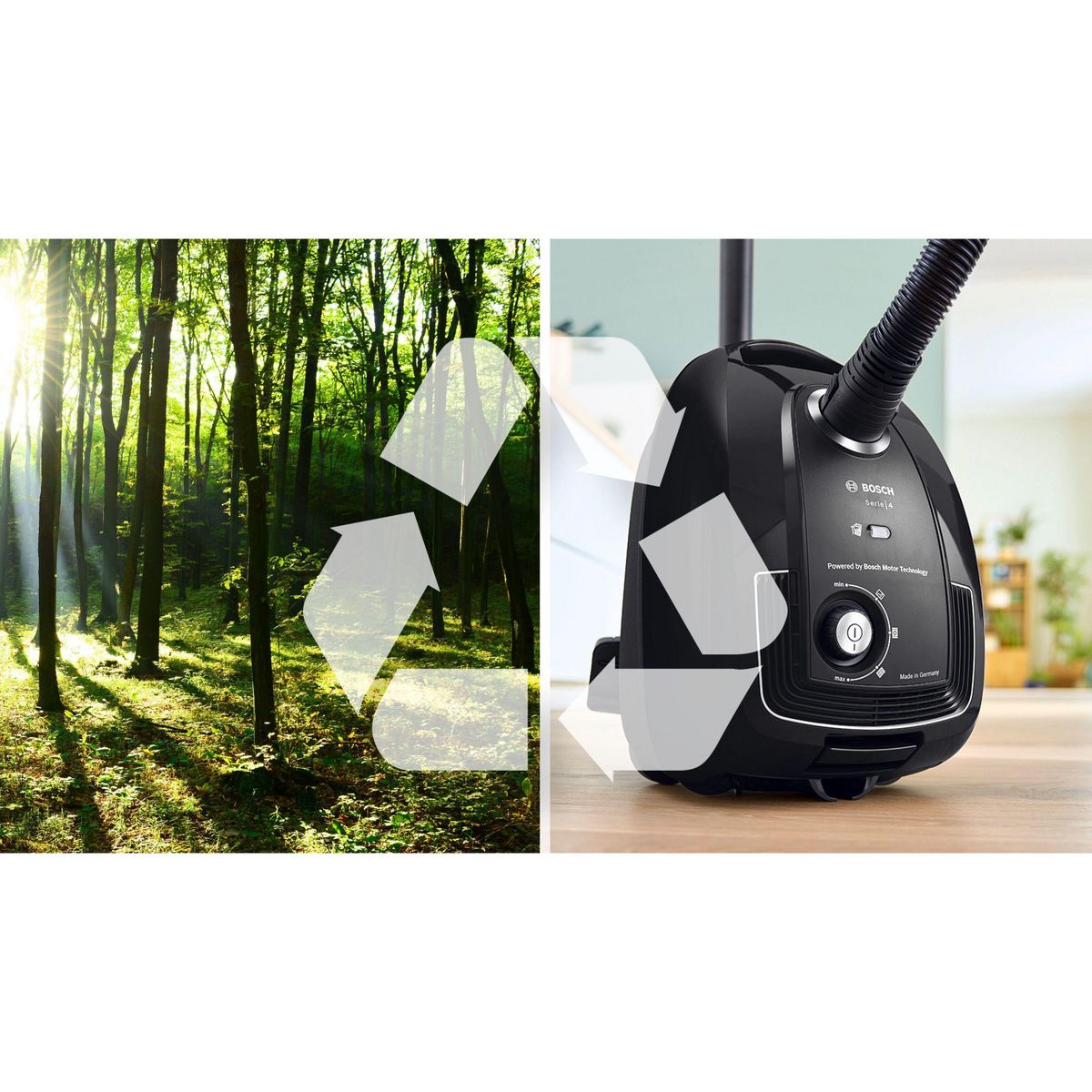 BOSCH Aspirateur traîneau BGB38BA3T - Noir