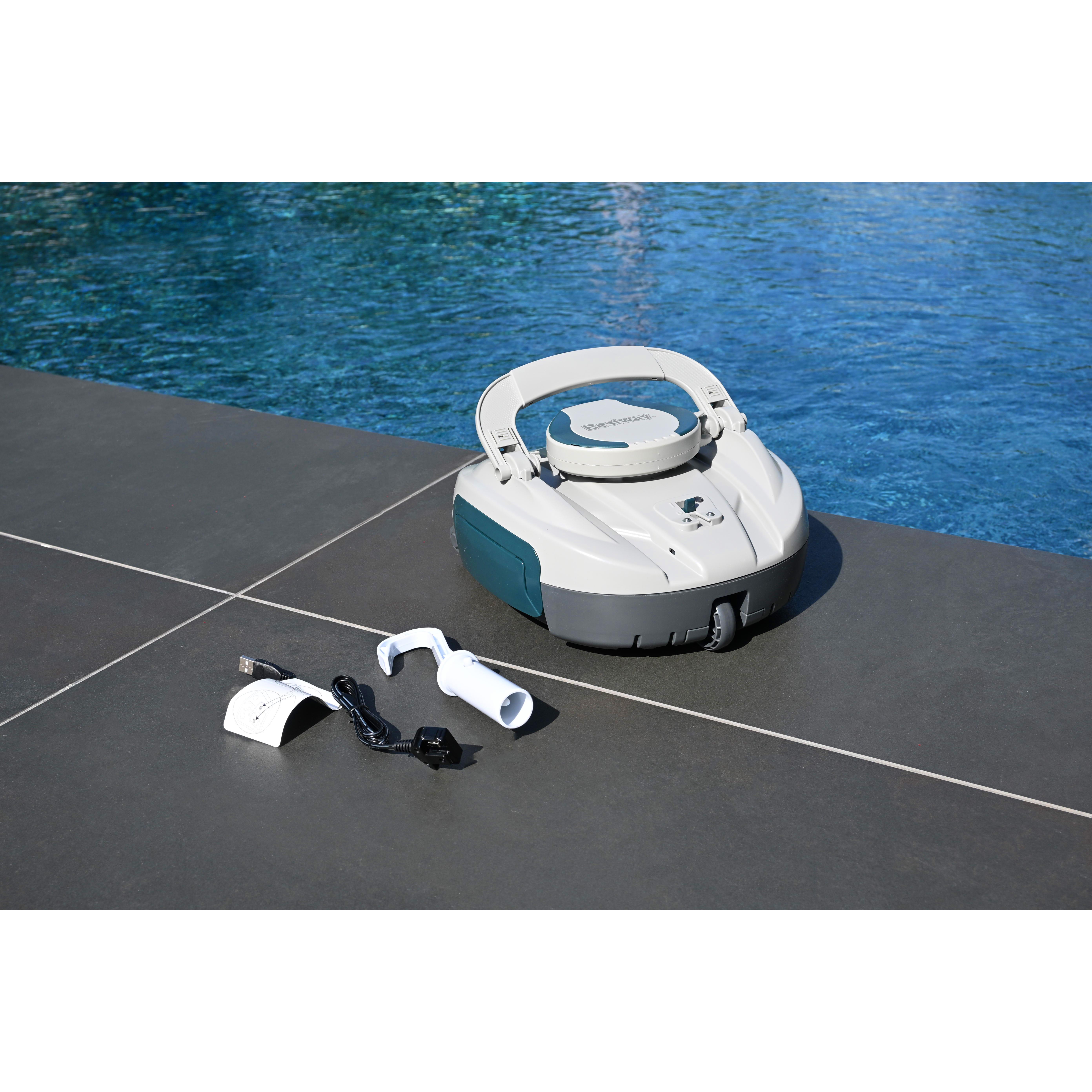 Voir la diapositive 3 : BESTWAY Robot aspirateur piscine Jade