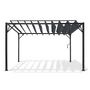 Voir la diapositive 6 : INKAZEN Pergola à lames orientables 4x3 m - gris - VENICE