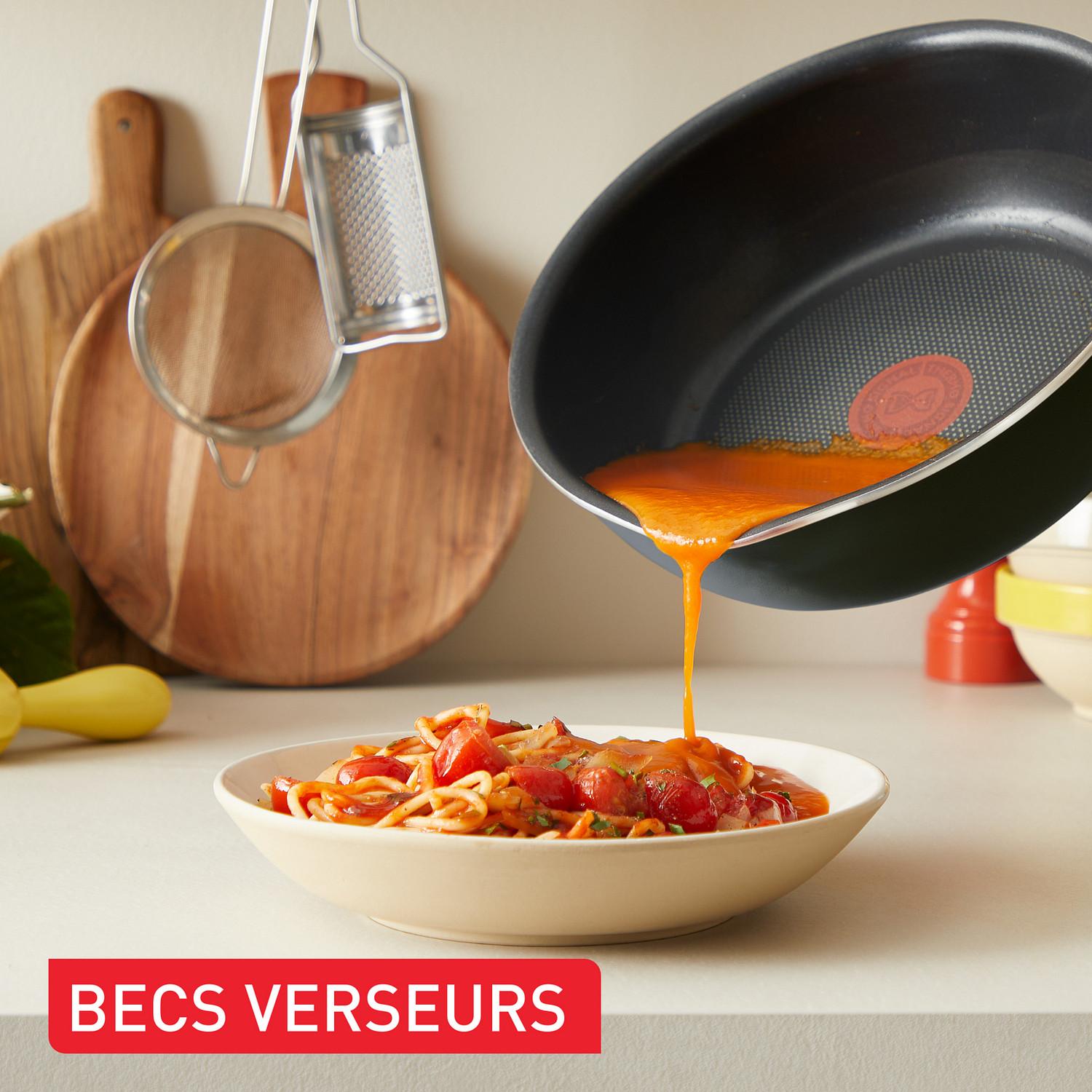 Voir la diapositive 6 : TEFAL One pick pot pan 22cm + couvercle noir