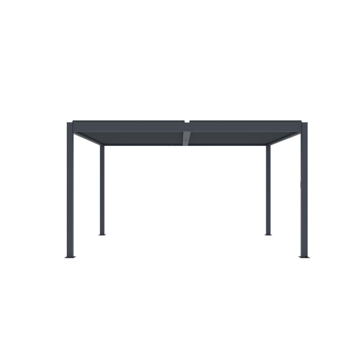 INKAZEN Pergola bioclimatique en aluminium 4x3 m - Noir
