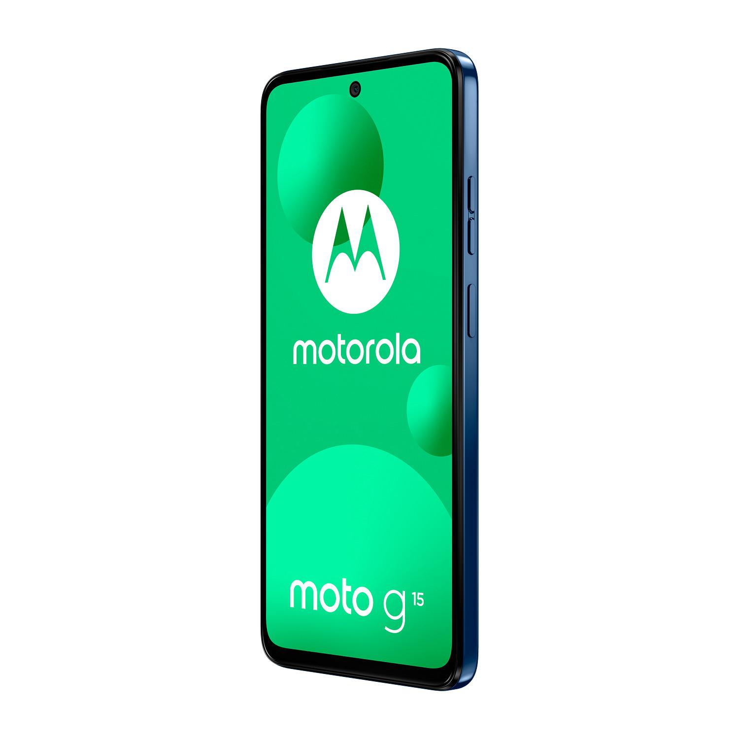 Voir la diapositive 6 : MOTOROLA G15 4GO de RAM 128Go - Bleu Marine