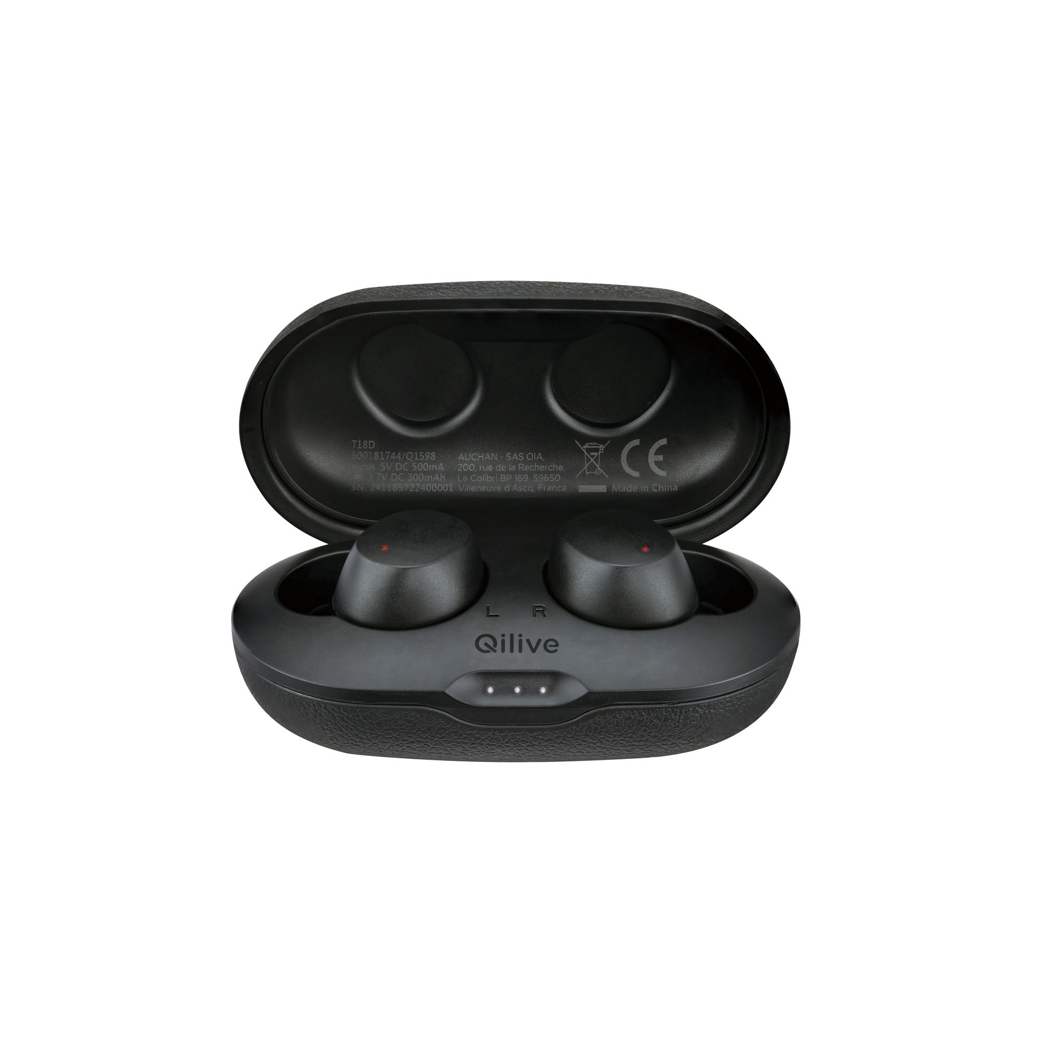 Voir la diapositive 3 : QILIVE Écouteurs Q1598 TWS - Noir