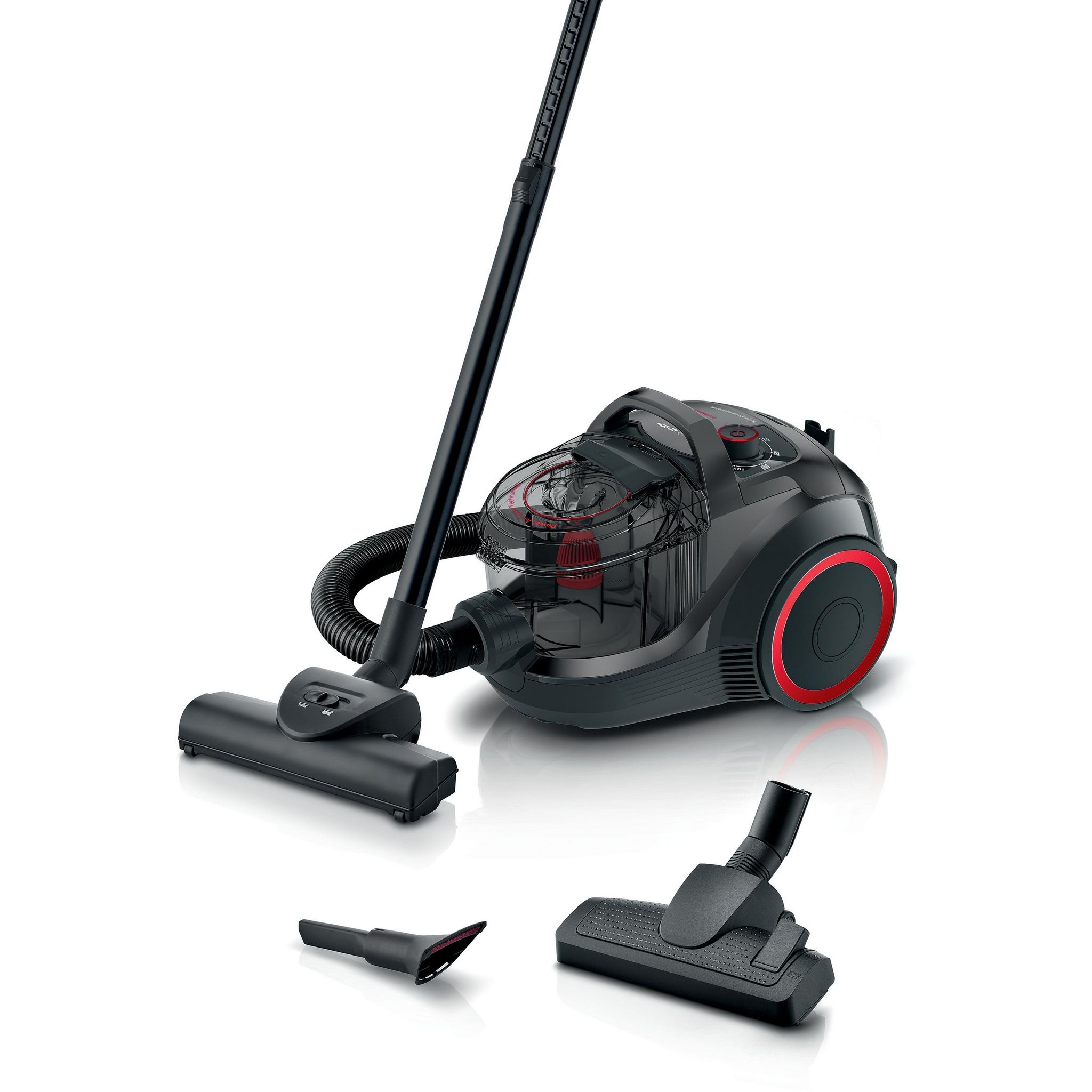 Voir la diapositive 8 : BOSCH Aspirateur traîneau sans sac BGC21POW1 - Noir
