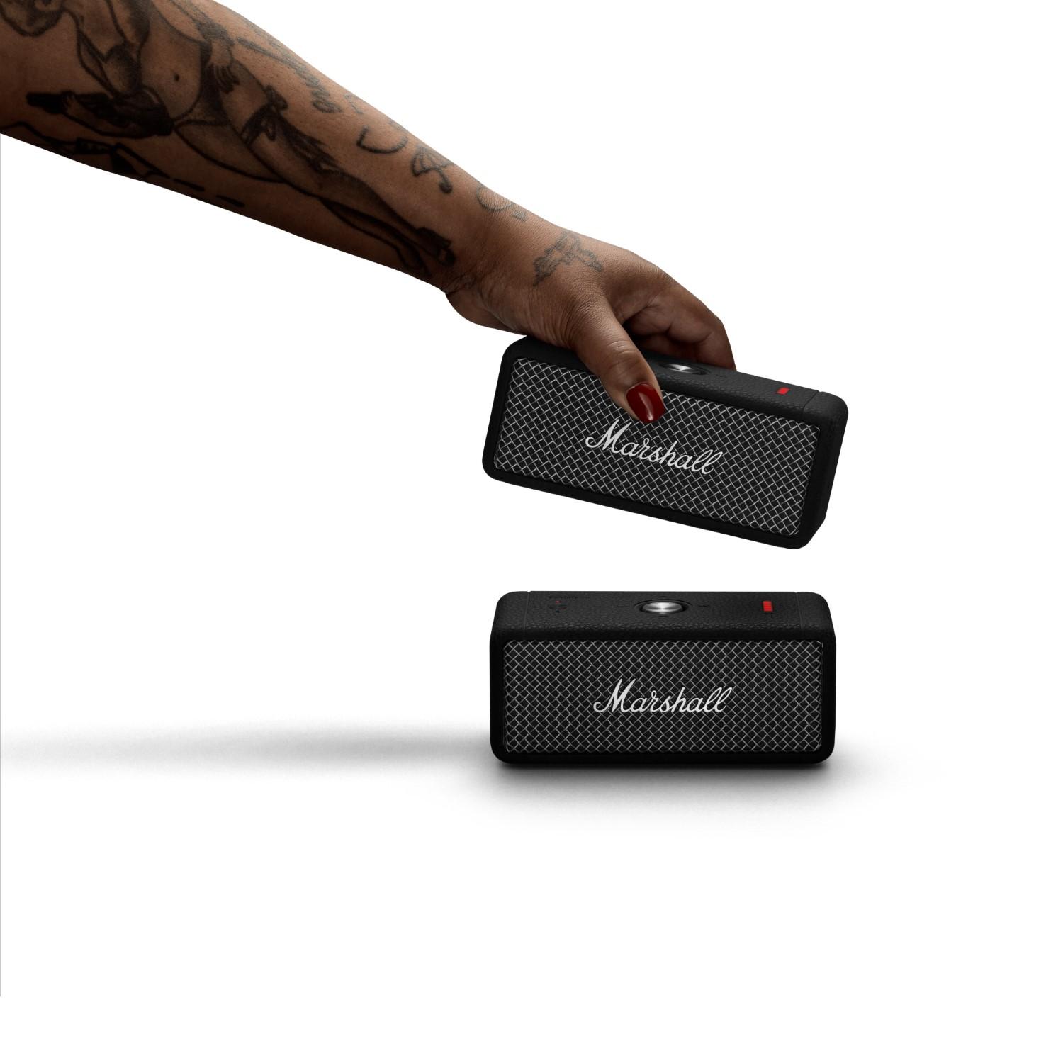 Voir la diapositive 8 : MARSHALL Enceinte sans fil Emberton II - Noir et Acier