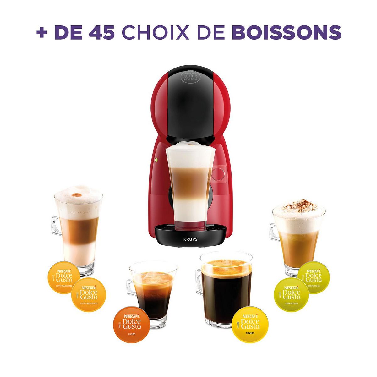 KRUPS Machine expresso Nescafé Dolce Gusto YY4556FD - Rouge