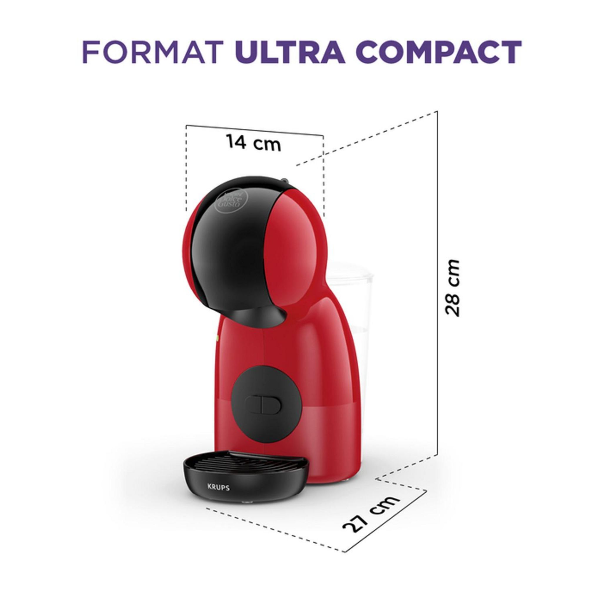 Voir la diapositive 7 : KRUPS Machine expresso Nescafé Dolce Gusto YY4556FD - Rouge