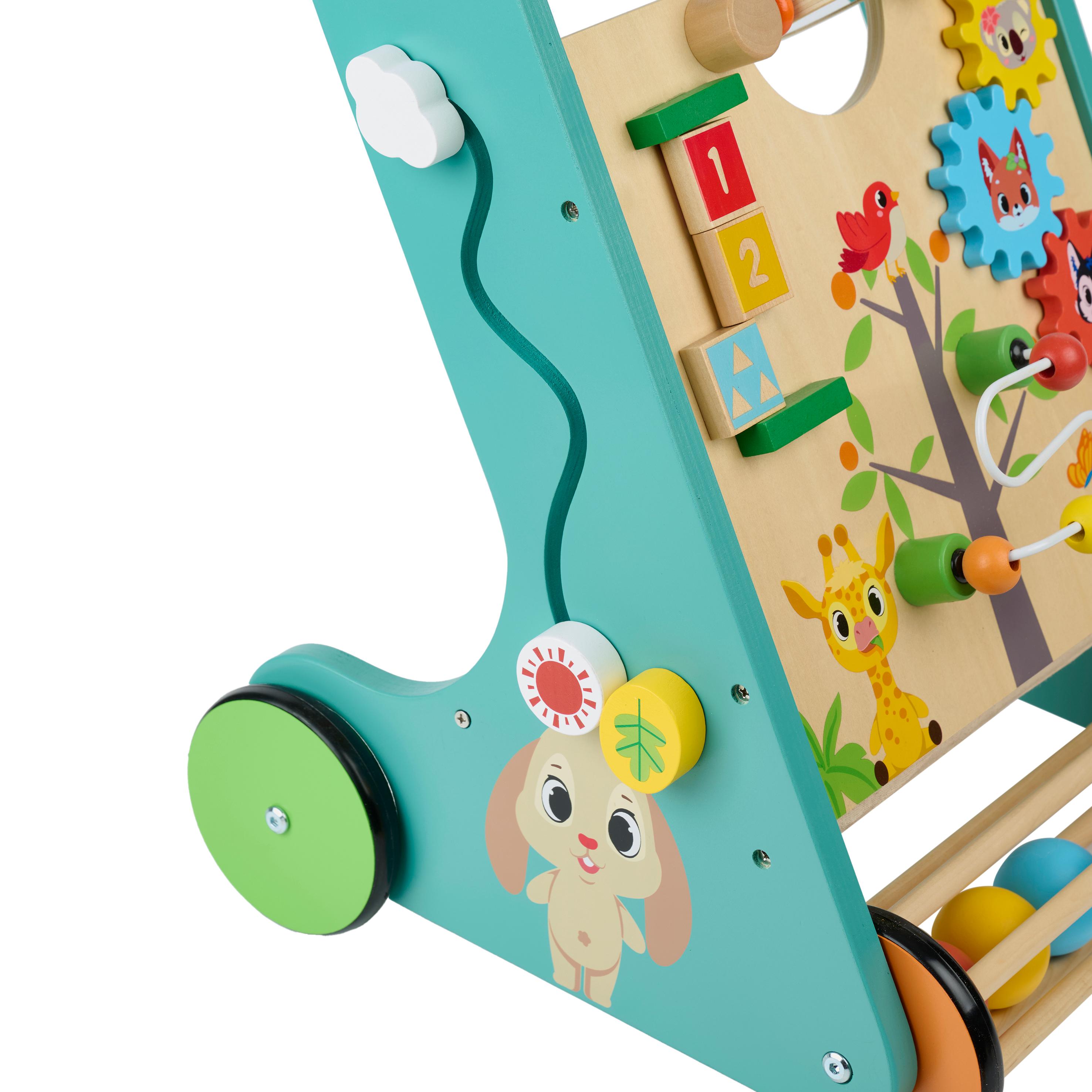 Voir la diapositive 5 : ONE TWO FUN Chariot de marche en bois