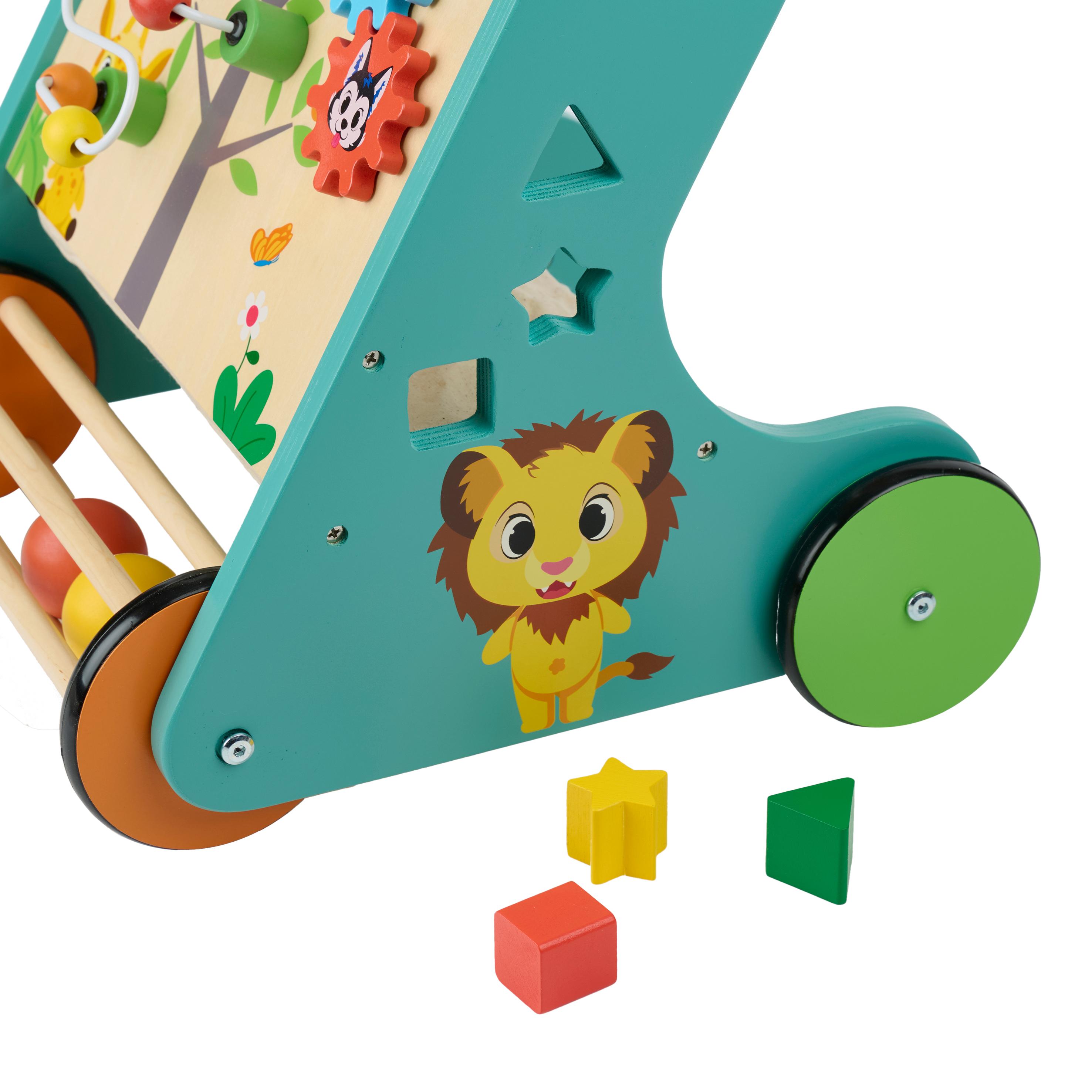 Voir la diapositive 6 : ONE TWO FUN Chariot de marche en bois