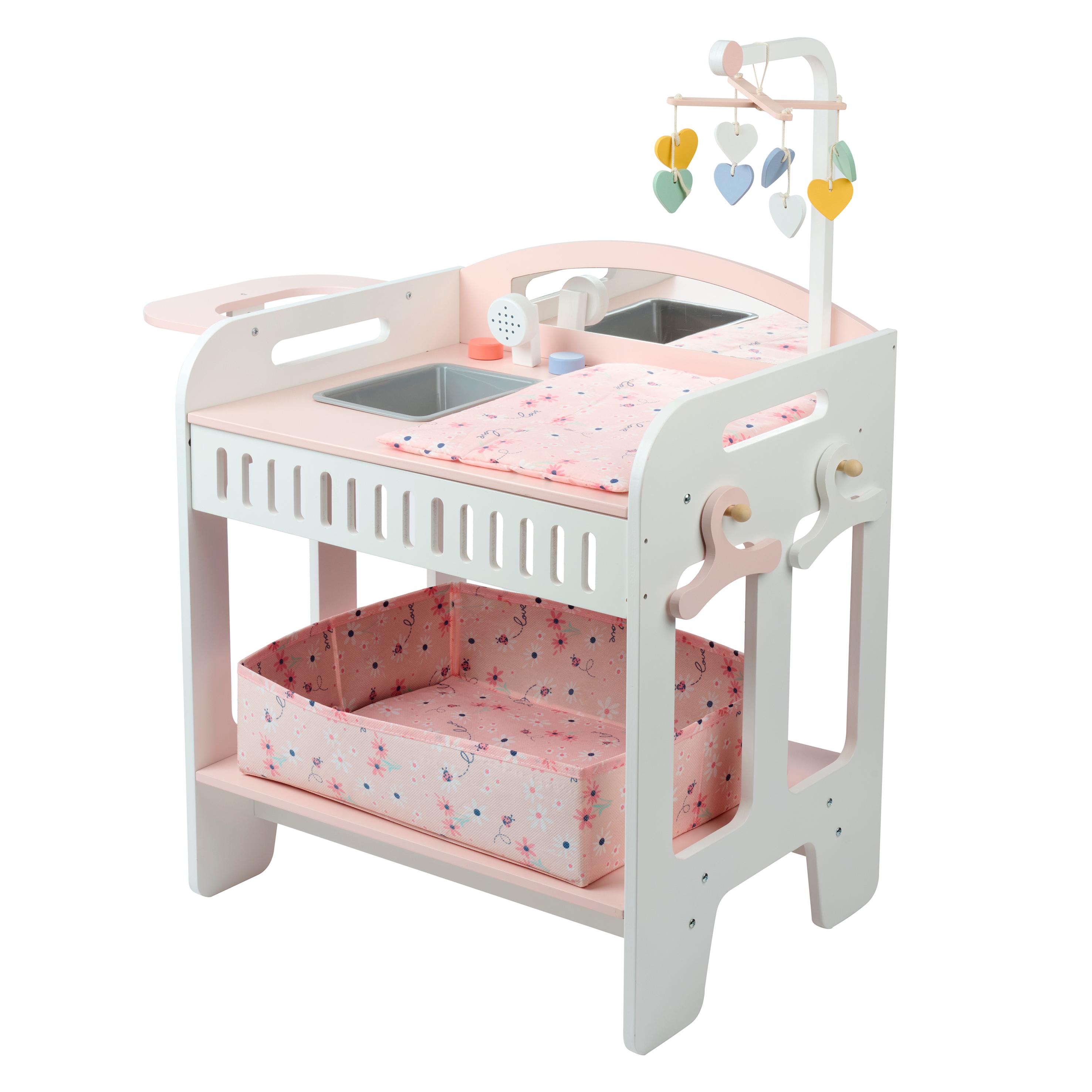 ONE TWO FUN Table à langer bébé en bois