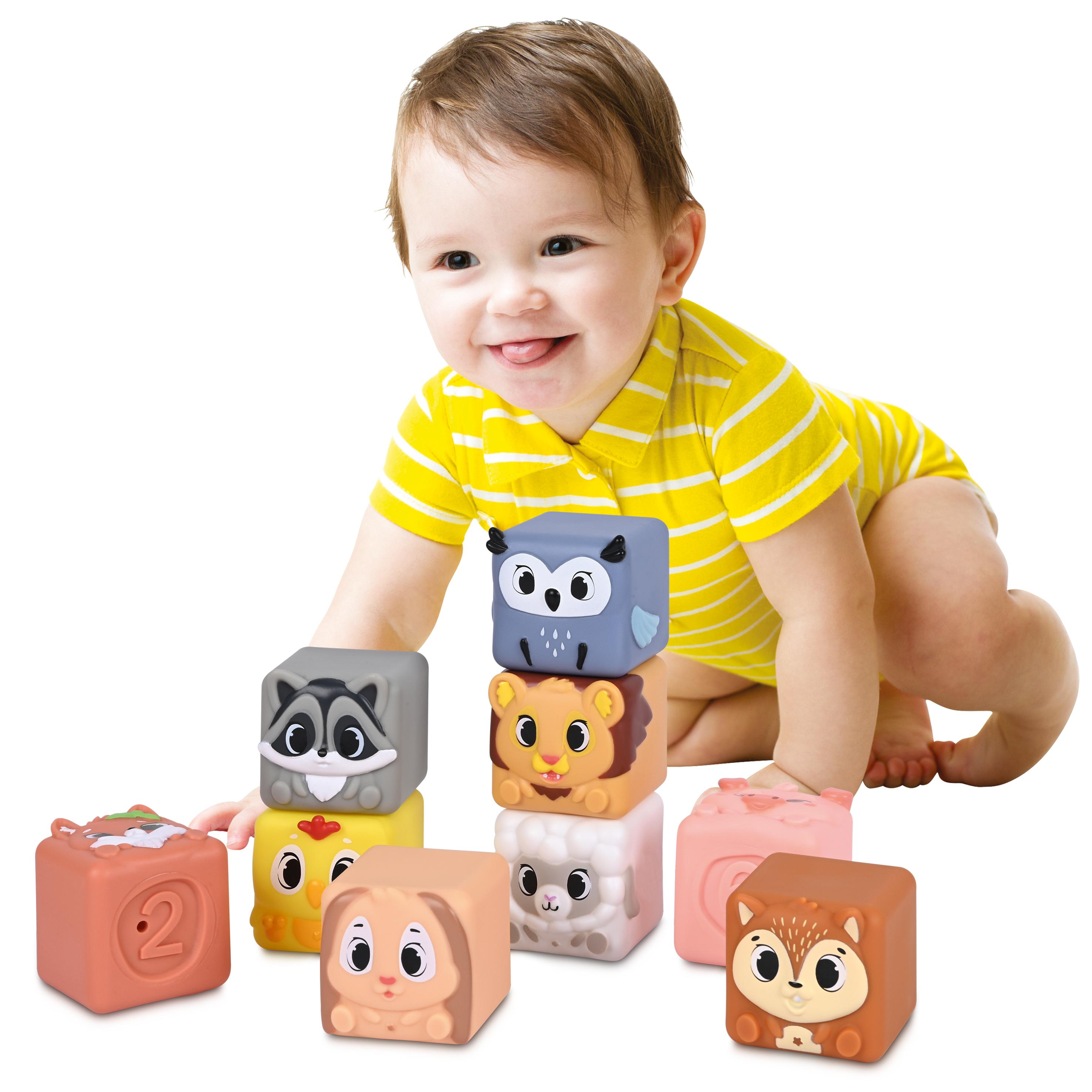 Voir la diapositive 2 : ONE TWO FUN Cubes Souples Animaux