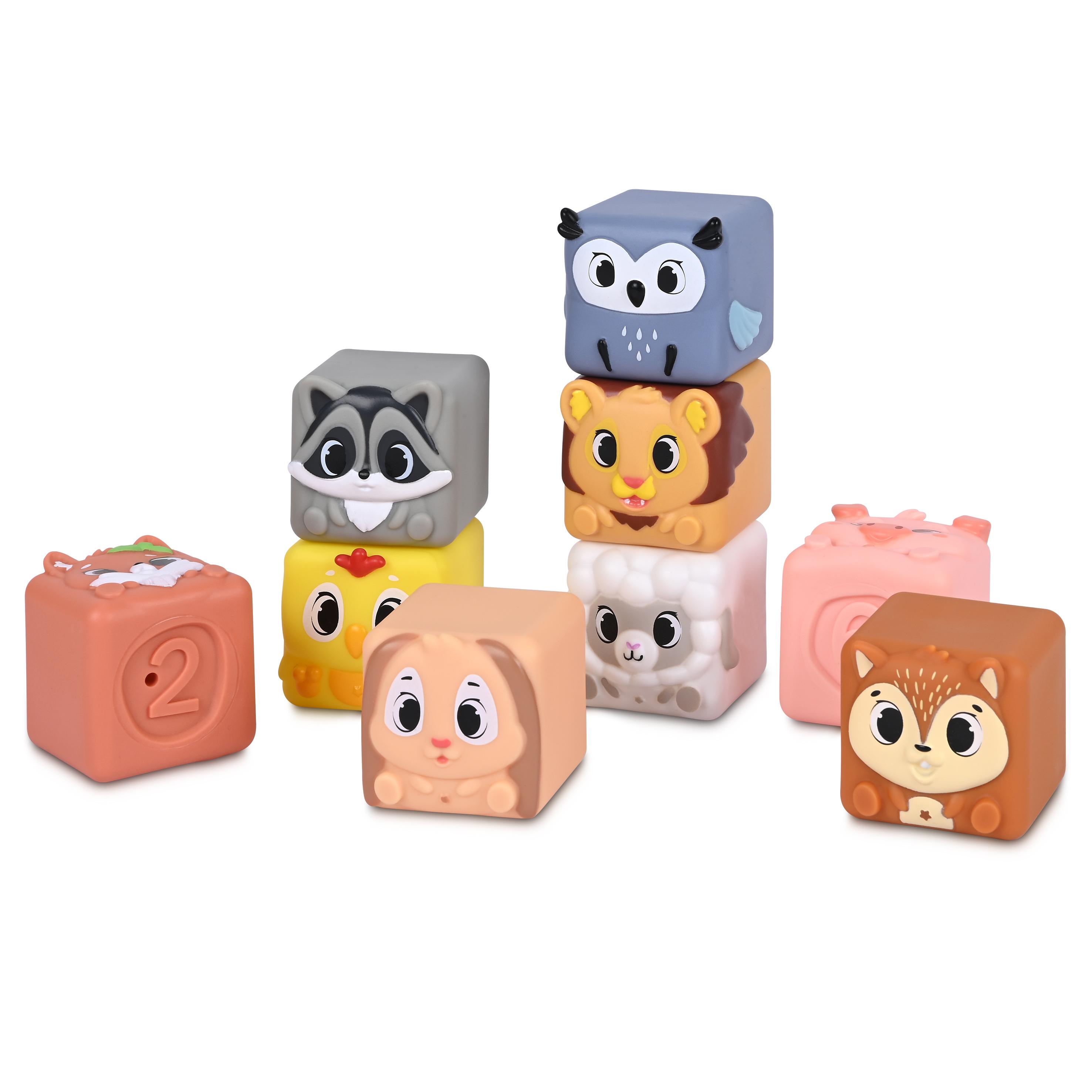 Voir la diapositive 4 : ONE TWO FUN Cubes Souples Animaux