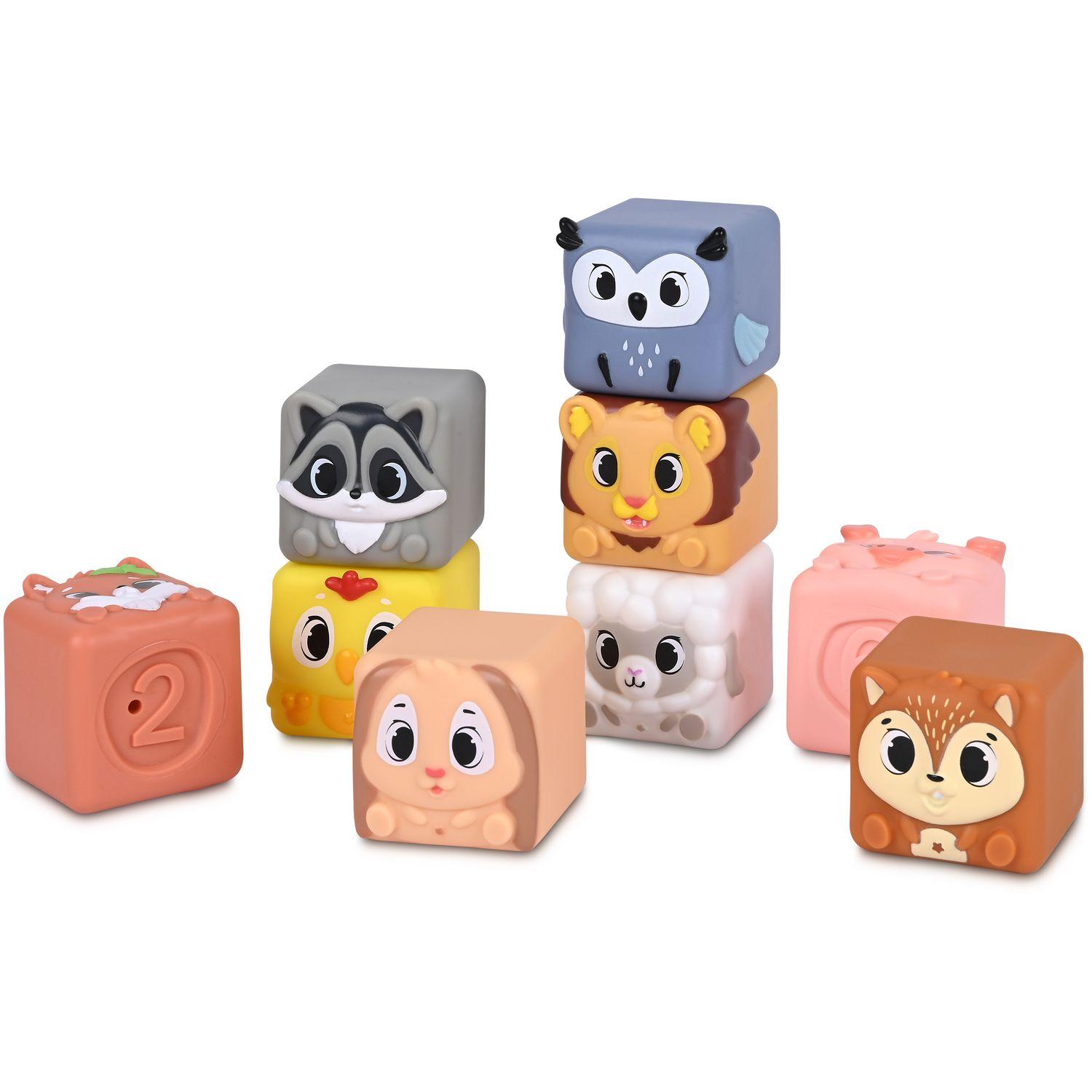 Voir la diapositive 5 : ONE TWO FUN Cubes Souples Animaux