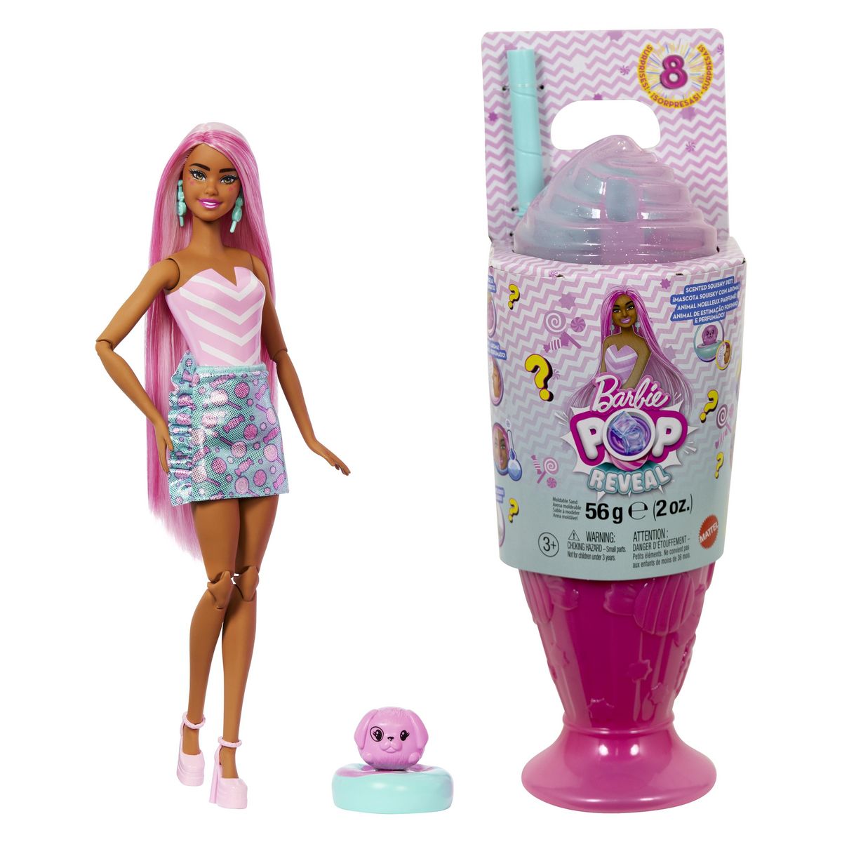 BARBIE Poupée Barbie Pop Reveal Gourmandise Rose