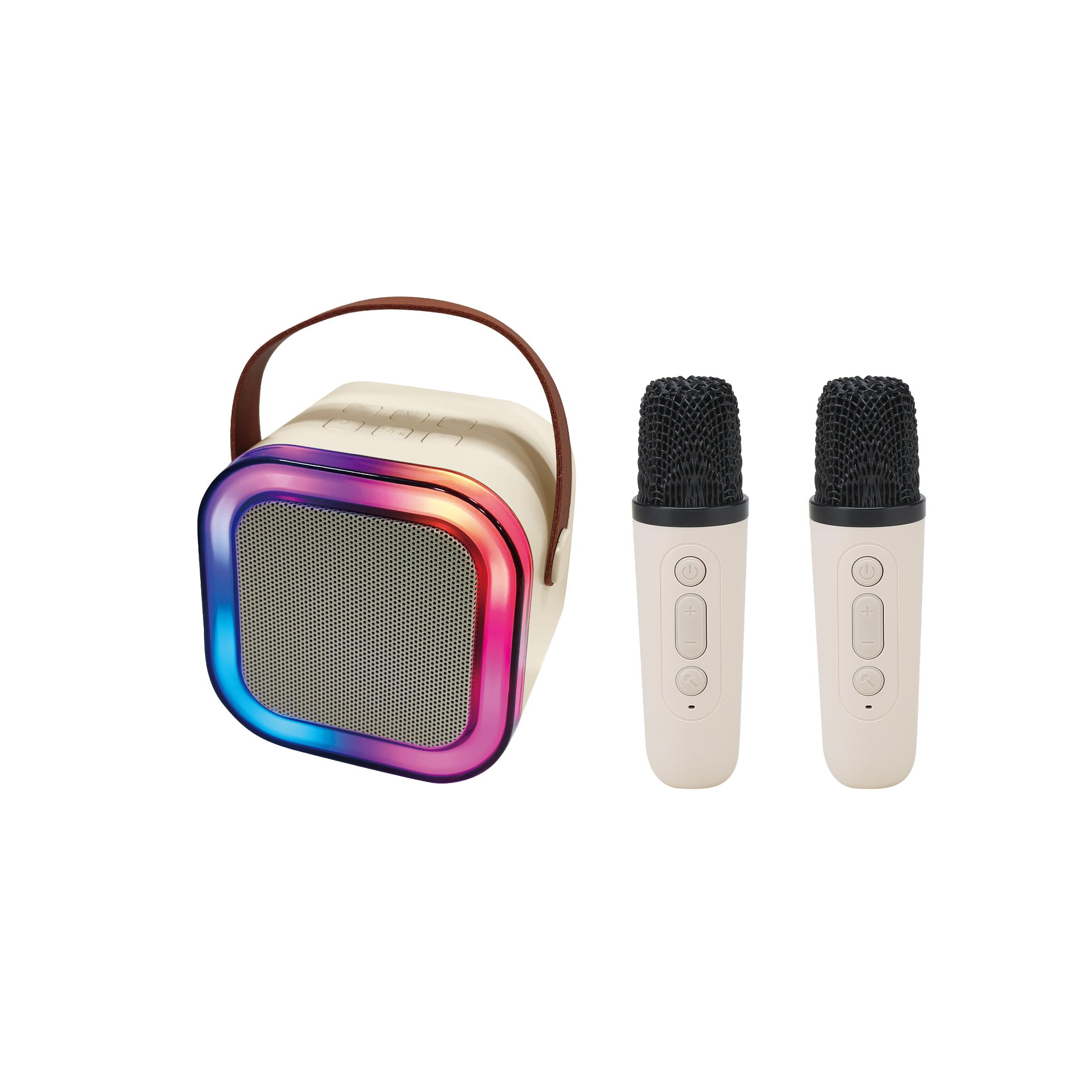 Voir la diapositive 2 : ONE TWO FUN Enceinte avec deux microphones