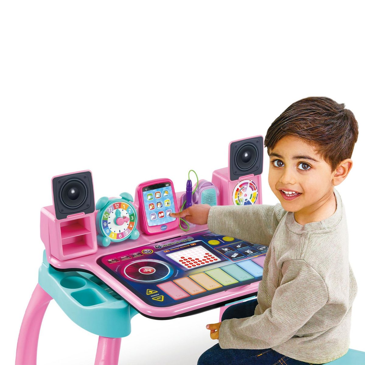 VTECH MagiBureau musical 6 en 1 - Rose