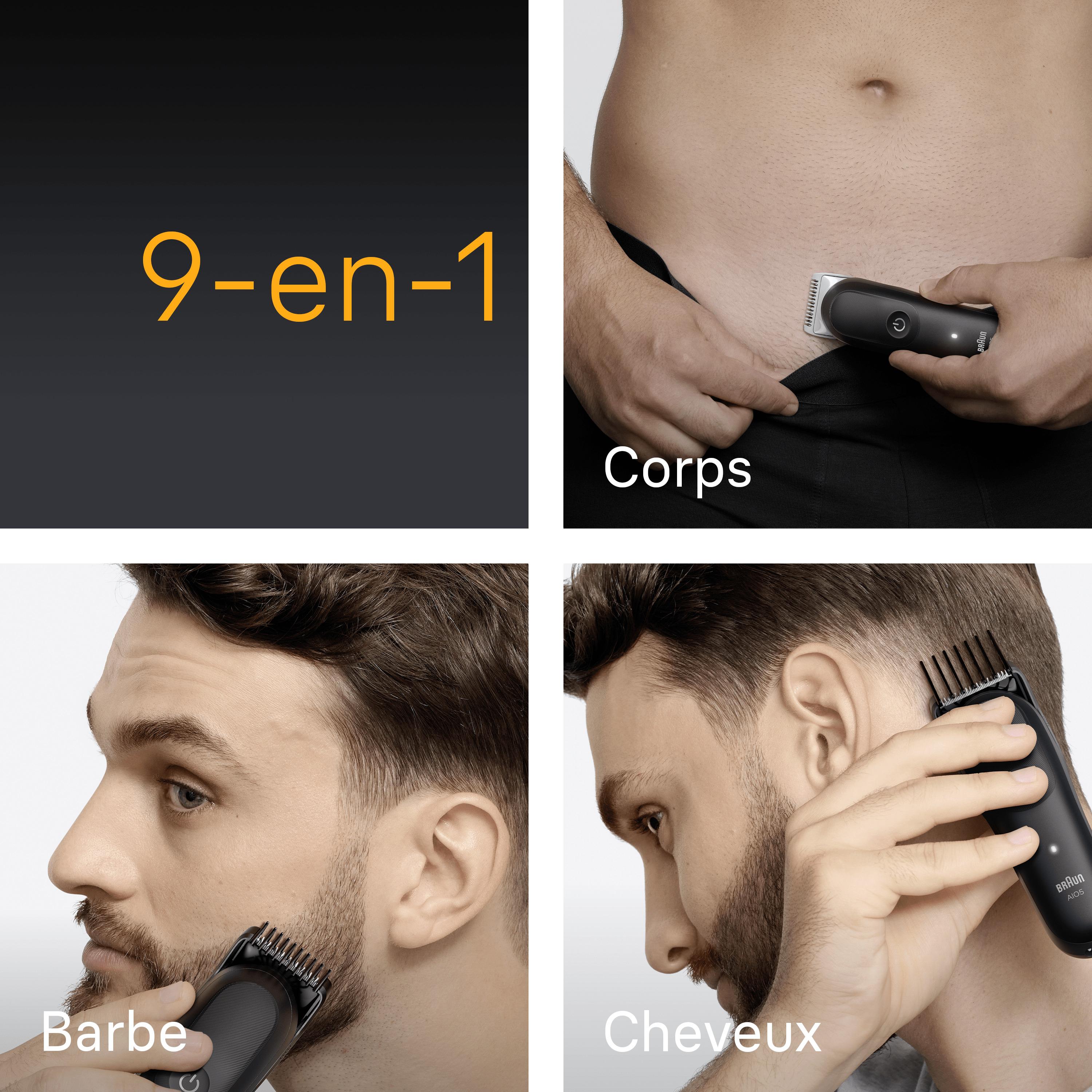 Voir la diapositive 3 : BRAUN Tondeuse multi MGK5540 - Noir