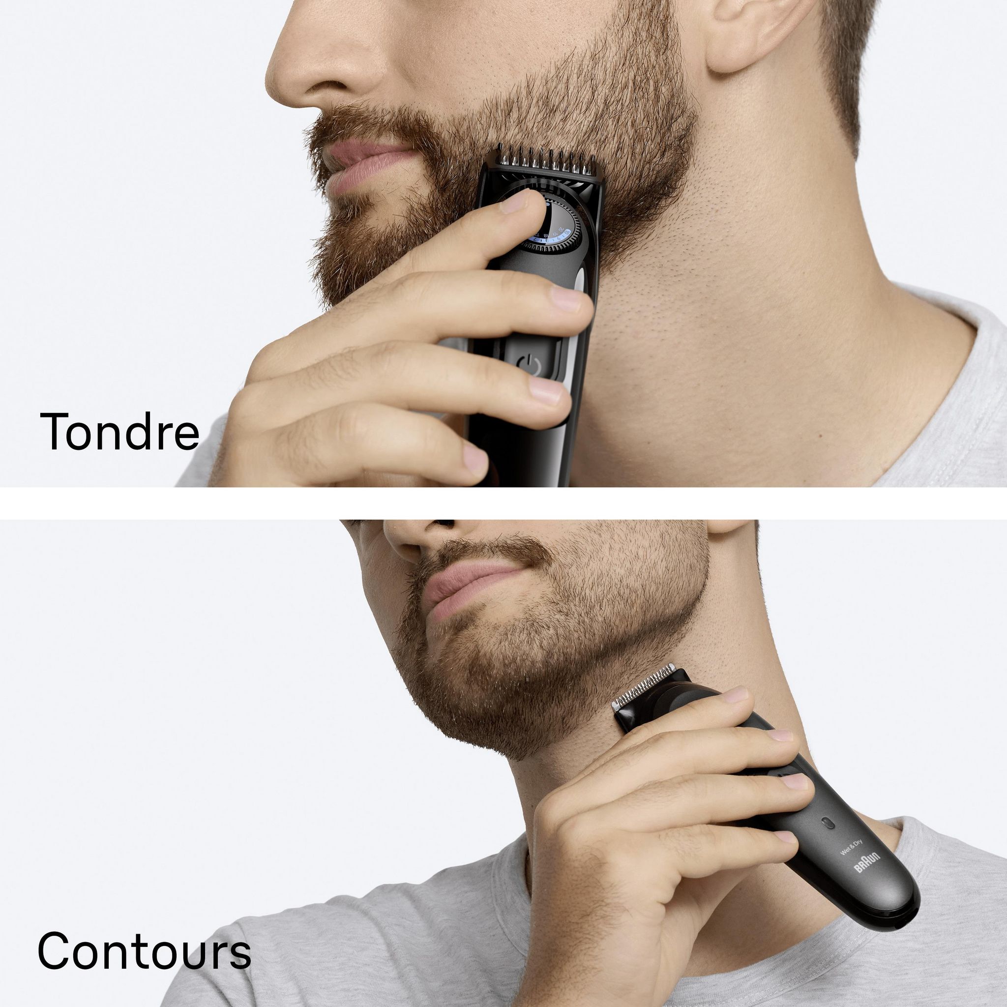 Voir la diapositive 5 : BRAUN Tondeuse Barbe BT3520 - Noire