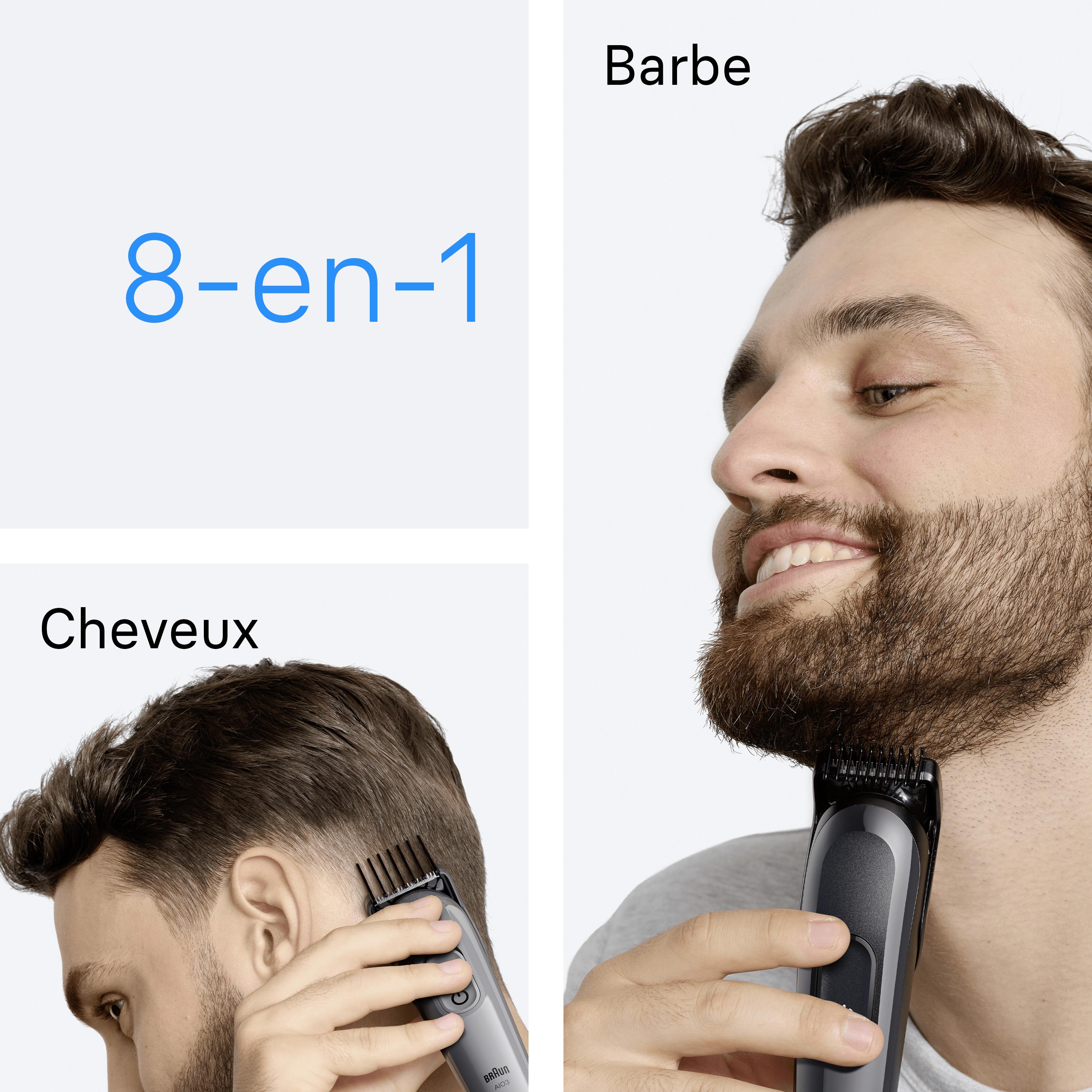 Voir la diapositive 3 : BRAUN Tondeuse Multi Usage MGK3540 - Noir/Gris