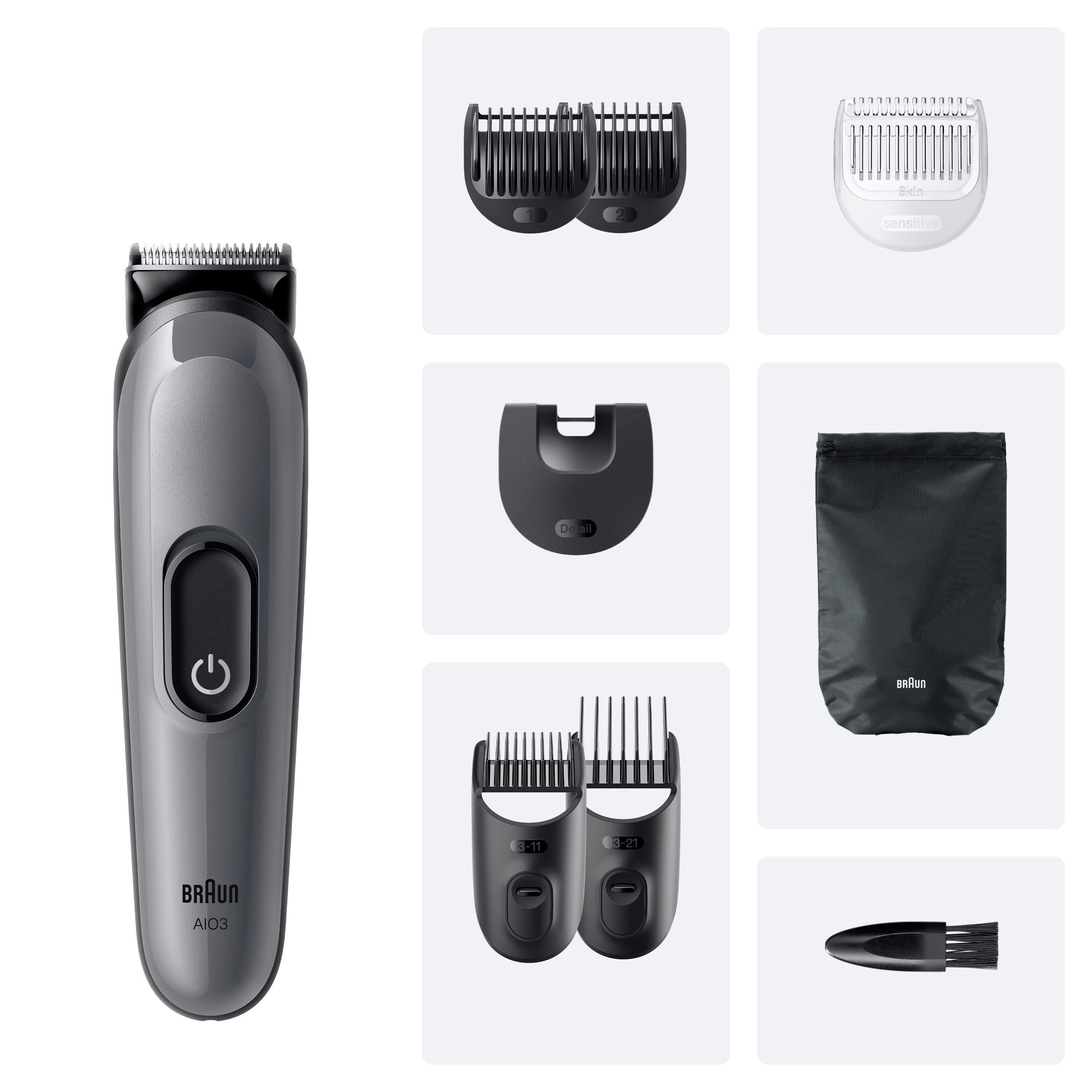 Voir la diapositive 6 : BRAUN Tondeuse Multi Usage MGK3540 - Noir/Gris