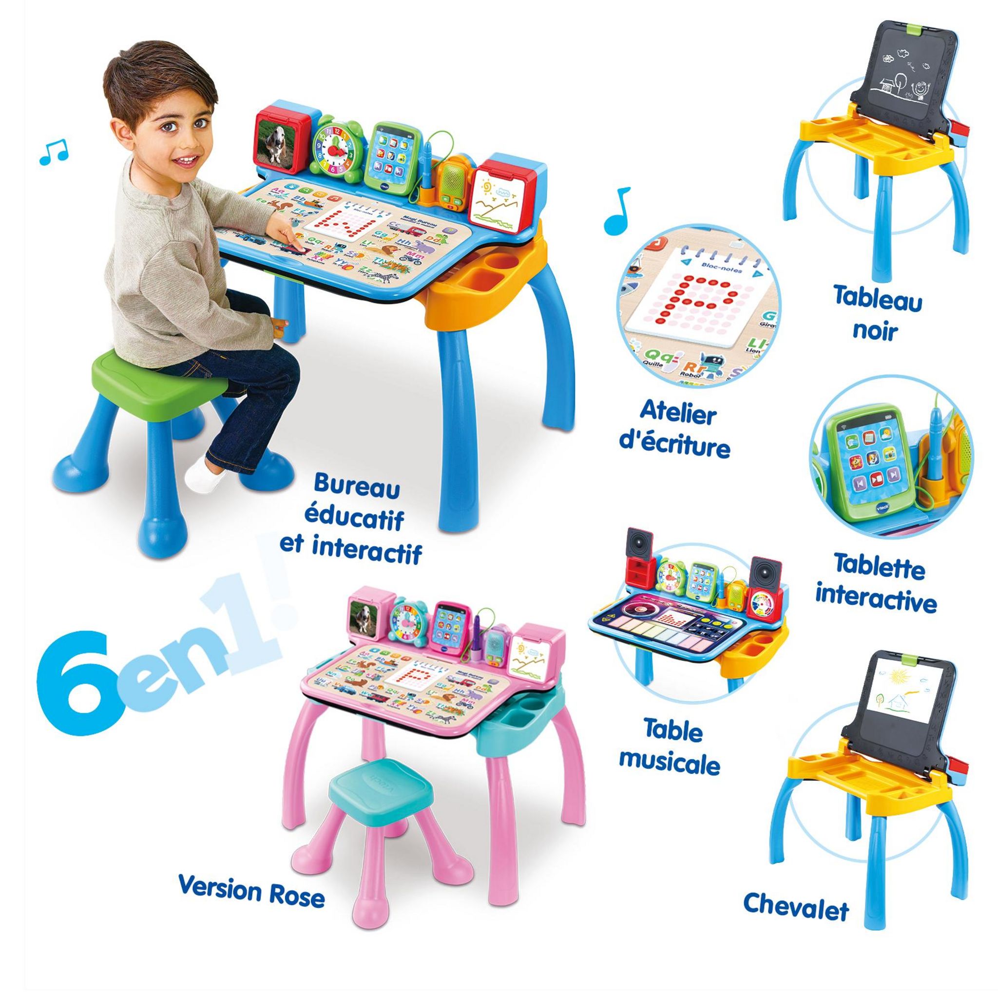 Voir la diapositive 2 : VTECH MzgicBureau musical 6 en 1