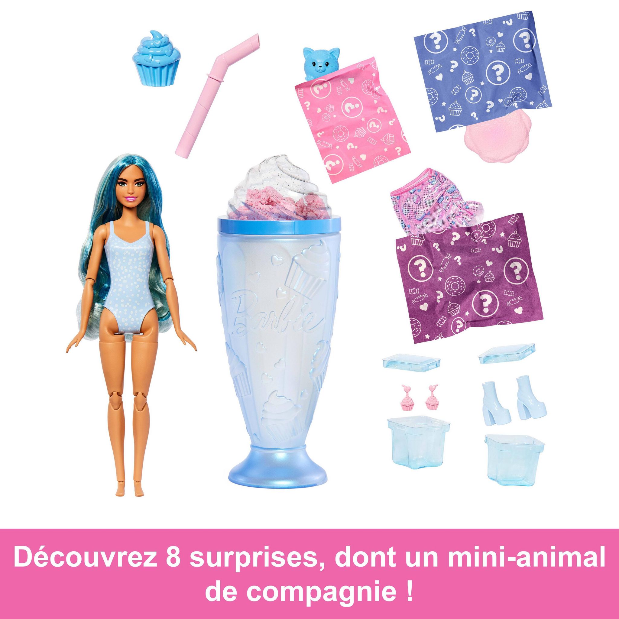 Voir la diapositive 2 : BARBIE Poupée Barbie Pop Reveal Gourmandise Bleu