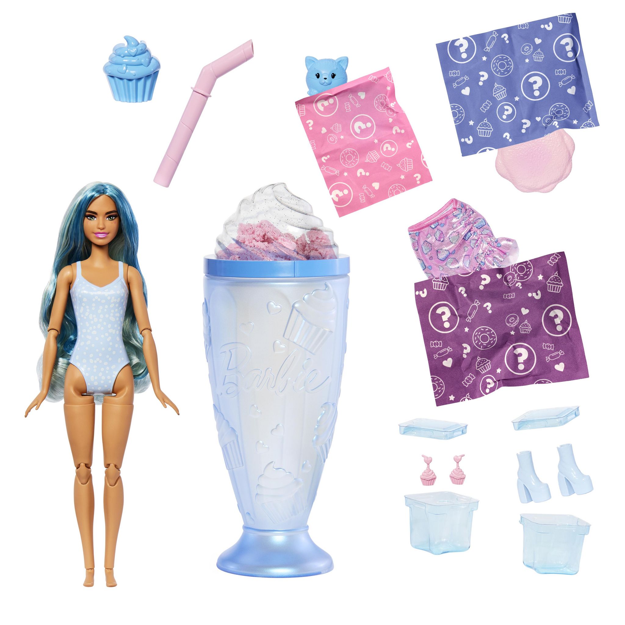 Voir la diapositive 3 : BARBIE Poupée Barbie Pop Reveal Gourmandise Bleu