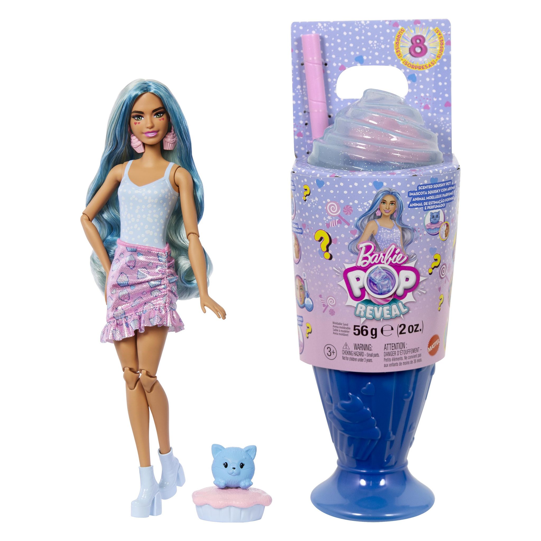 Voir la diapositive 5 : BARBIE Poupée Barbie Pop Reveal Gourmandise Bleu