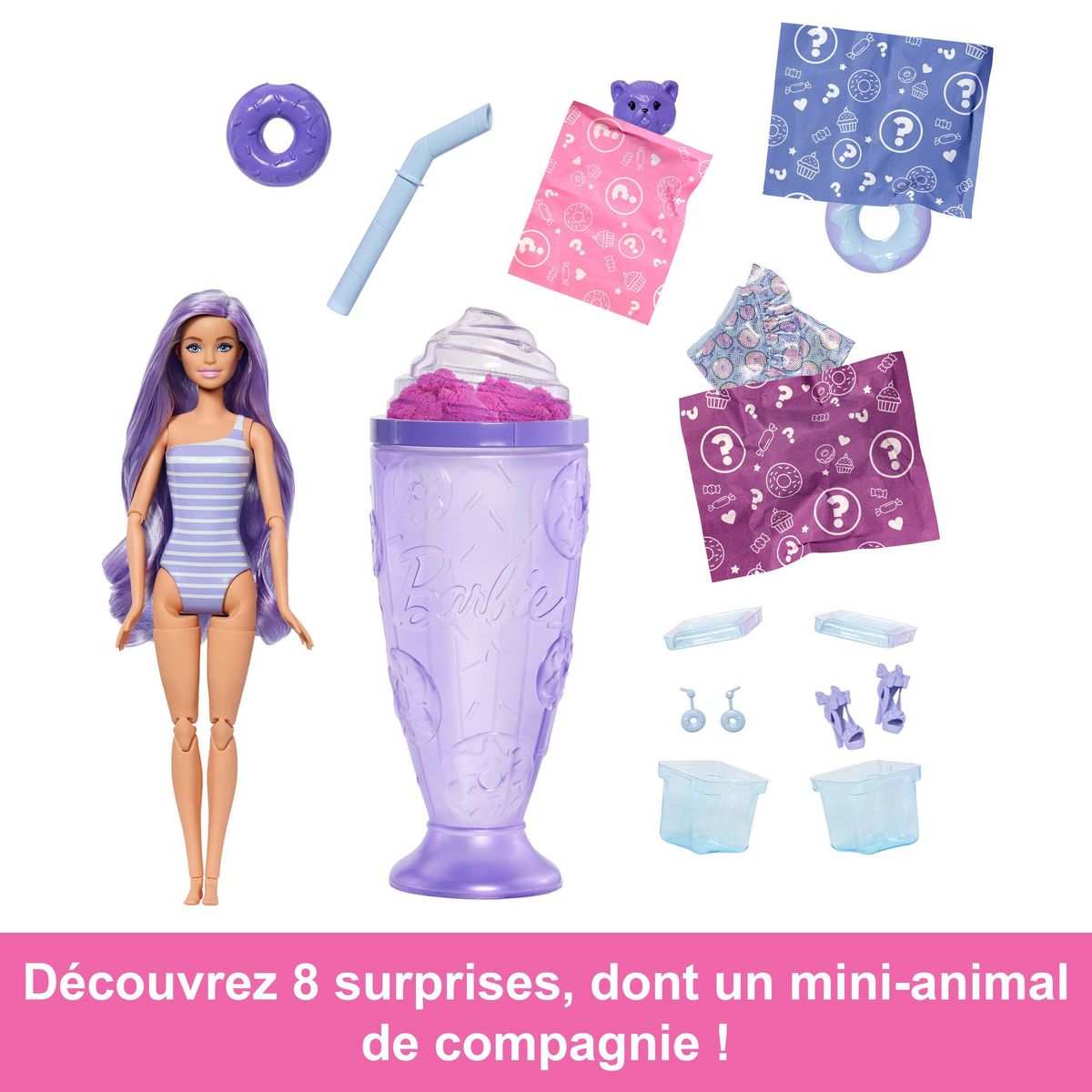 BARBIE Poupée Barbie Pop Reveal Gourmandise Mauve