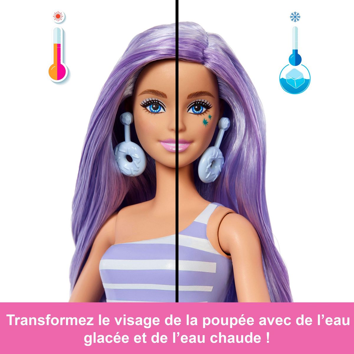 BARBIE Poupée Barbie Pop Reveal Gourmandise Mauve