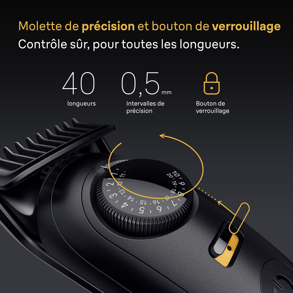 BRAUN Tondeuse Barbe BT5520 - Noir