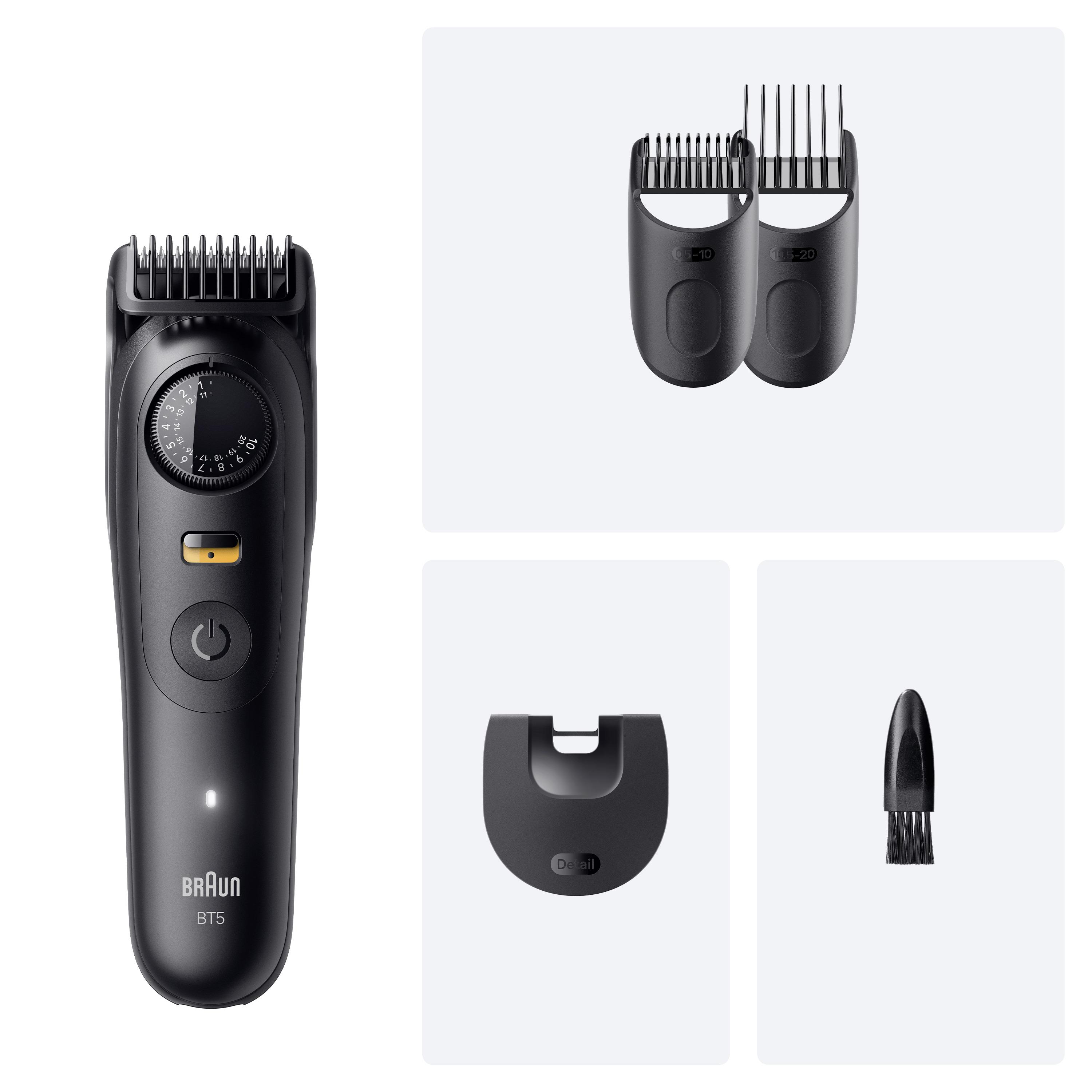 Voir la diapositive 7 : BRAUN Tondeuse Barbe BT5520 - Noir