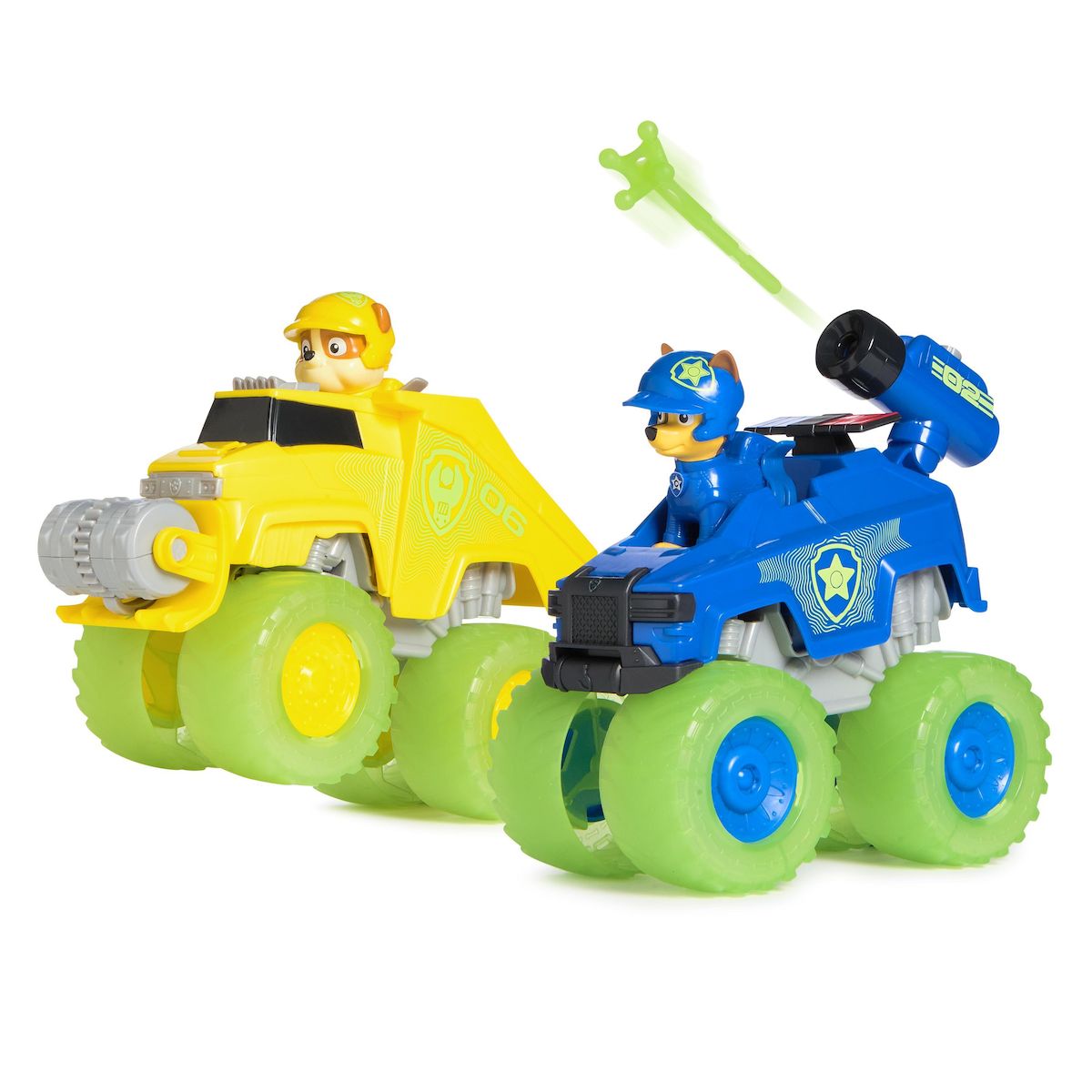SPIN MASTER Pack de 2 Véhicules avec effets Phosphorescents Pat Patrouille
