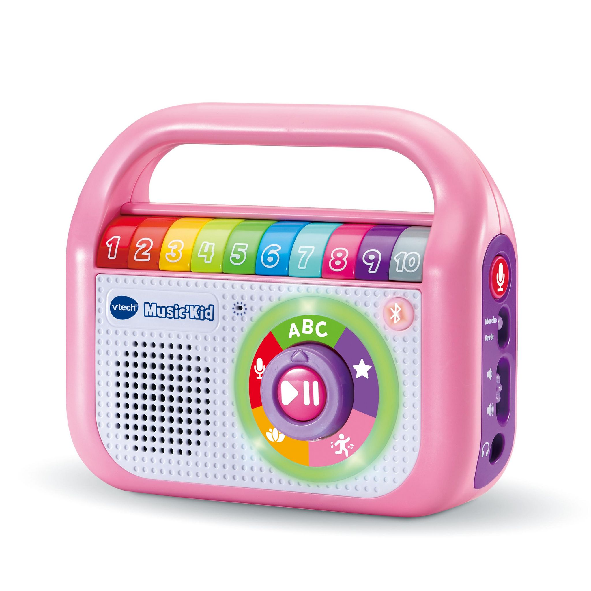 Voir la diapositive 3 : VTECH Music'Kid Baladeur musical - Rose