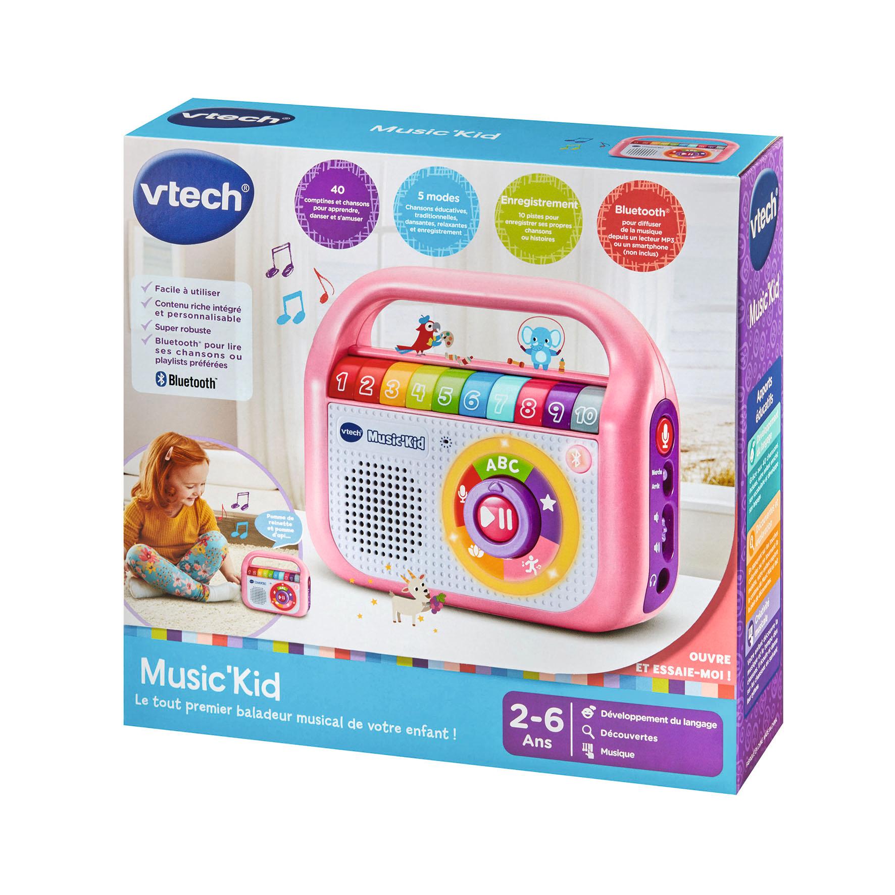 Voir la diapositive 7 : VTECH Music'Kid Baladeur musical - Rose