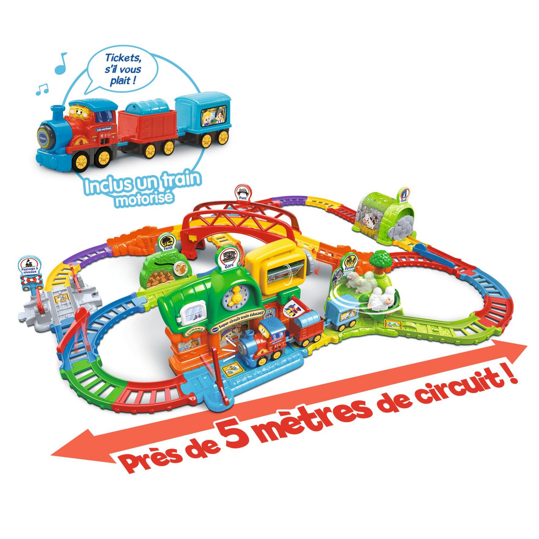 Voir la diapositive 6 : VTECH Super Circuit éducatif Tut Tut Bolides