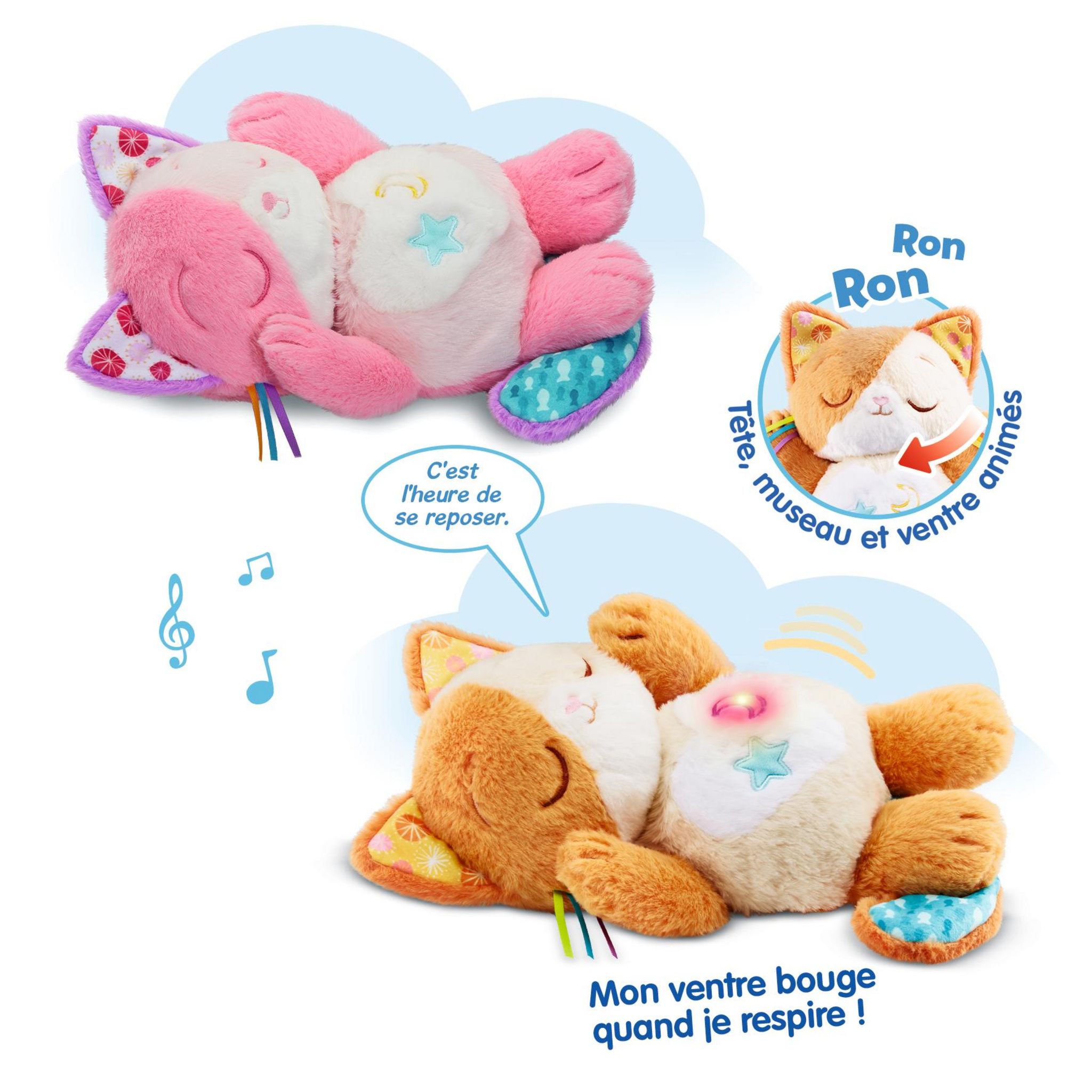 Voir la diapositive 6 : VTECH Mon Chaton Douce Nuit - Rose