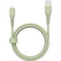 Voir la diapositive 1 : QILIVE Câble de charge USB A / Lightning - Vert